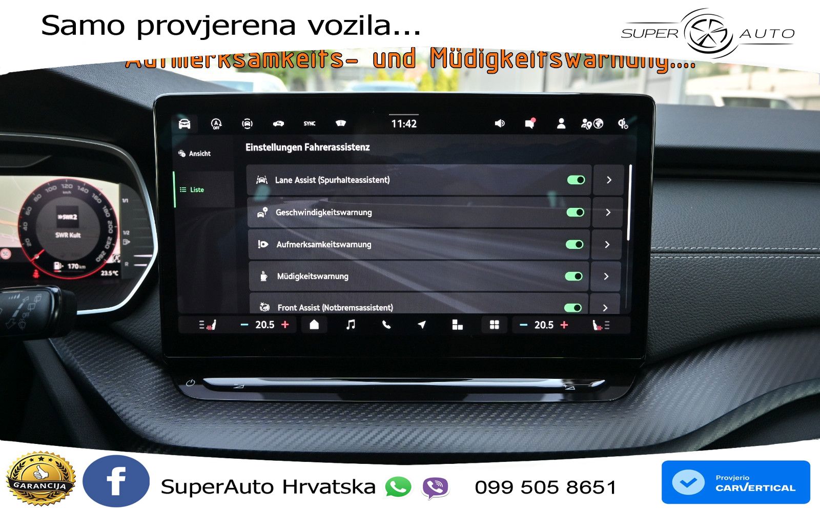Škoda Octavia Combi 2.0 TDI (150 KS) DSG SportLine LED+GR SJED+ACC