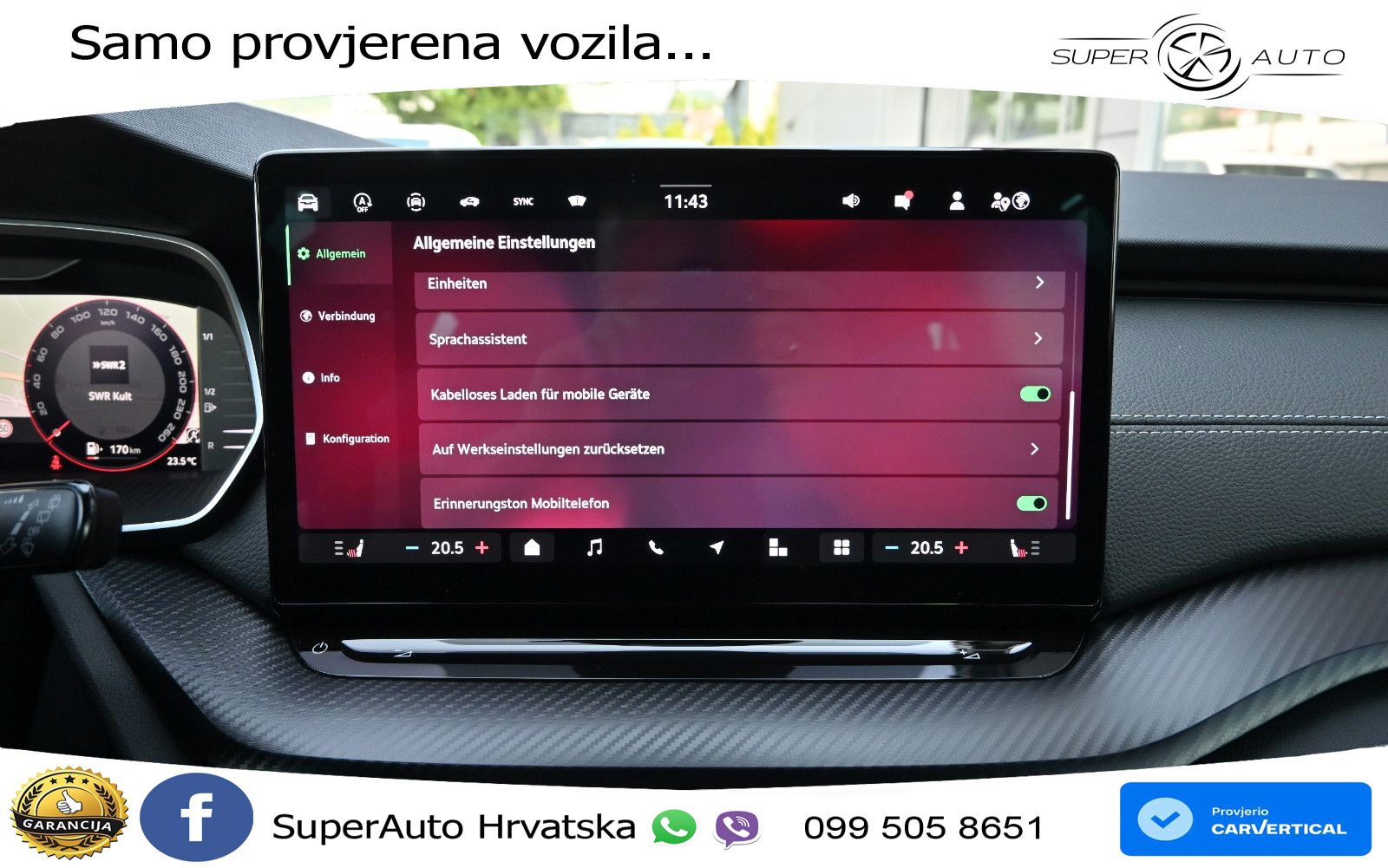 Škoda Octavia Combi 2.0 TDI (150 KS) DSG SportLine LED+GR SJED+ACC