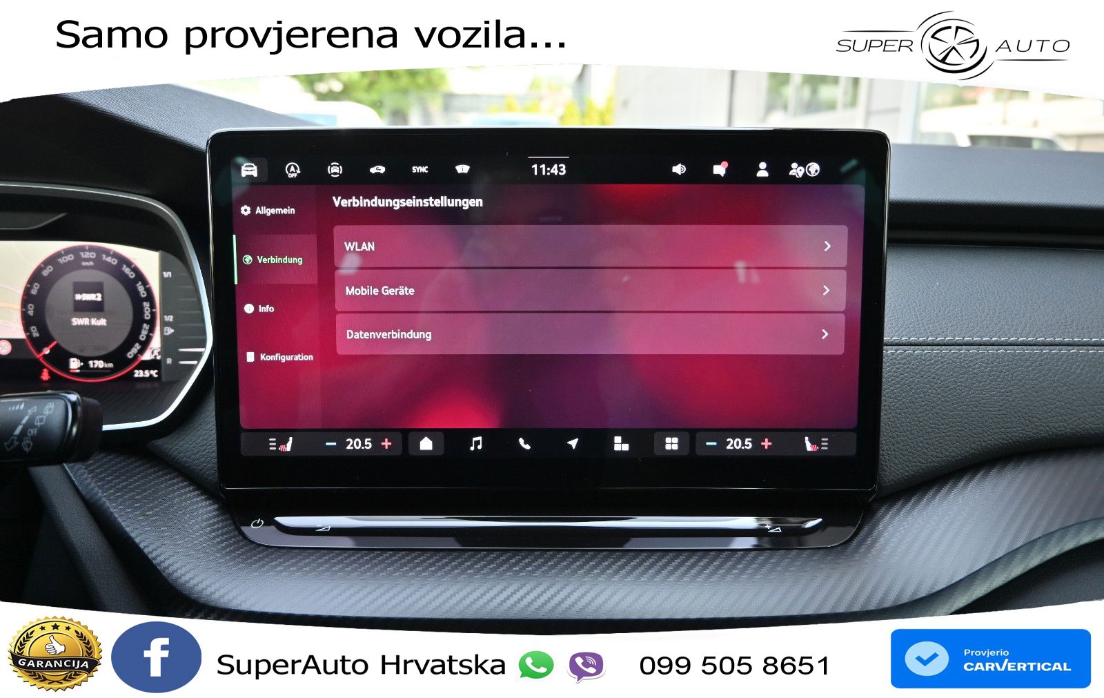 Škoda Octavia Combi 2.0 TDI (150 KS) DSG SportLine LED+GR SJED+ACC