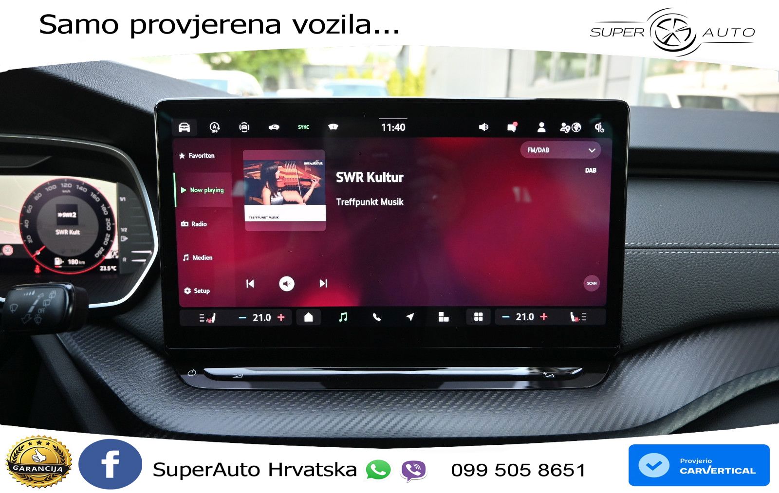 Škoda Octavia Combi 2.0 TDI (150 KS) DSG SportLine LED+GR SJED+ACC
