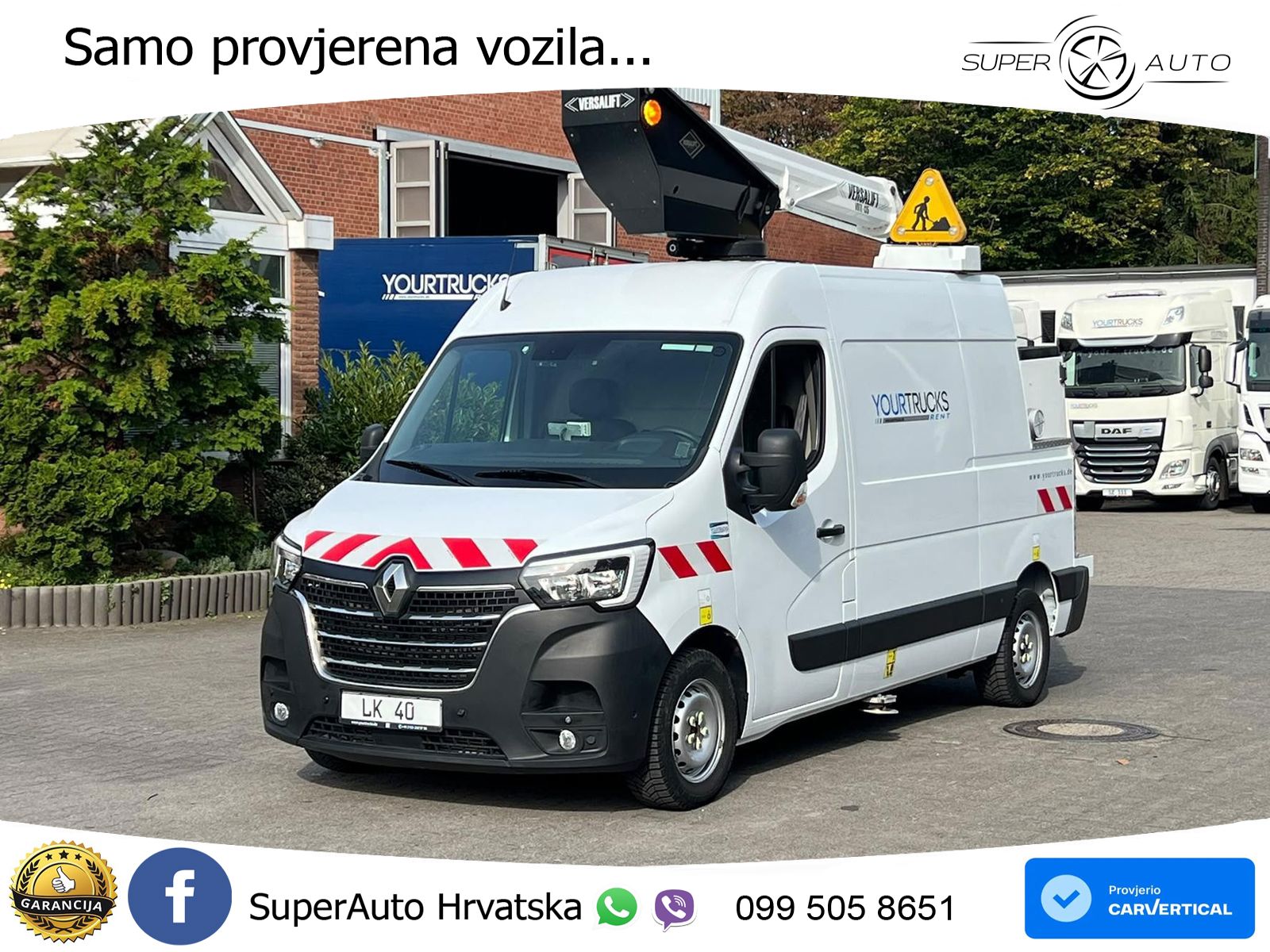 Renault Master Versalift VDTL 14m/2 Per.Korb/Nur 51h 145 KS