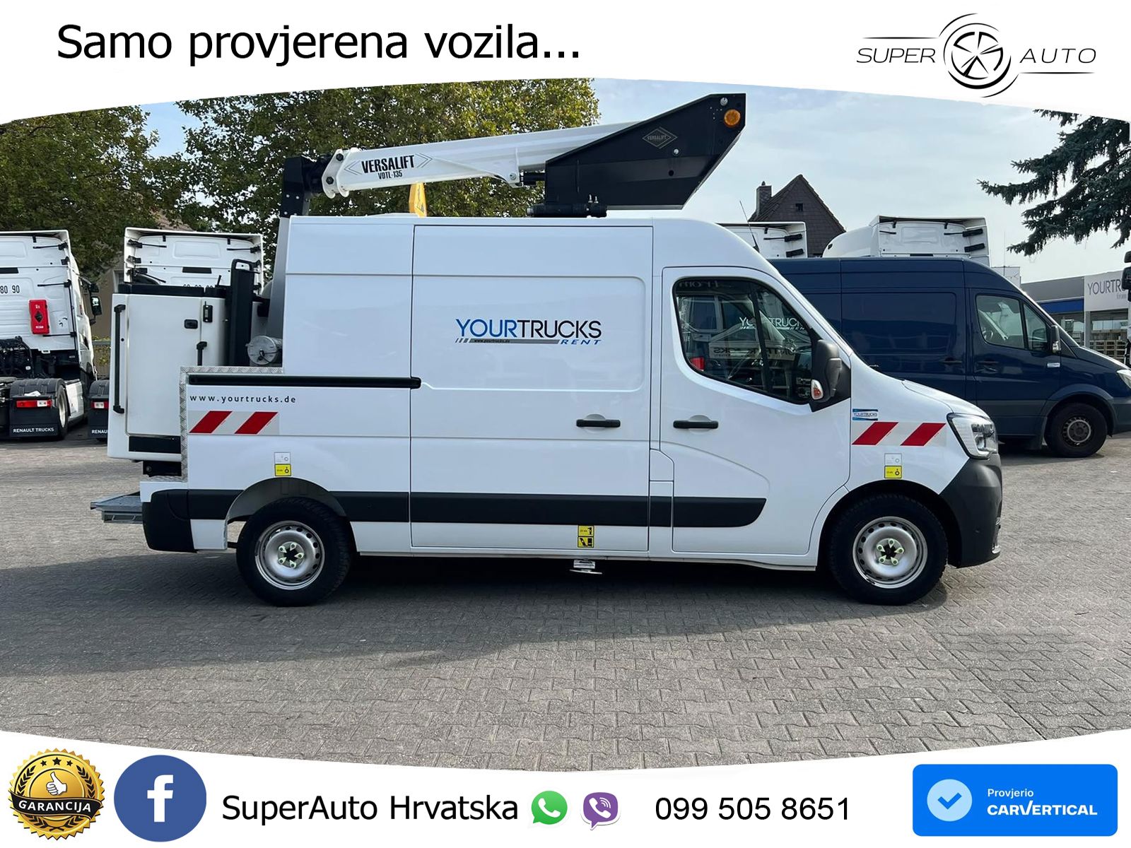Renault Master Versalift VDTL 14m/2 Per.Korb/Nur 51h 145 KS