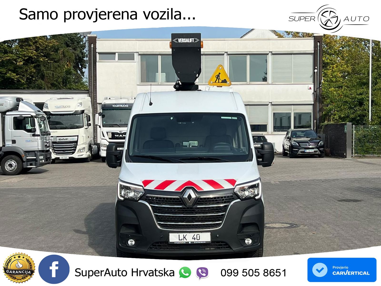 Renault Master Versalift VDTL 14m/2 Per.Korb/Nur 51h 145 KS
