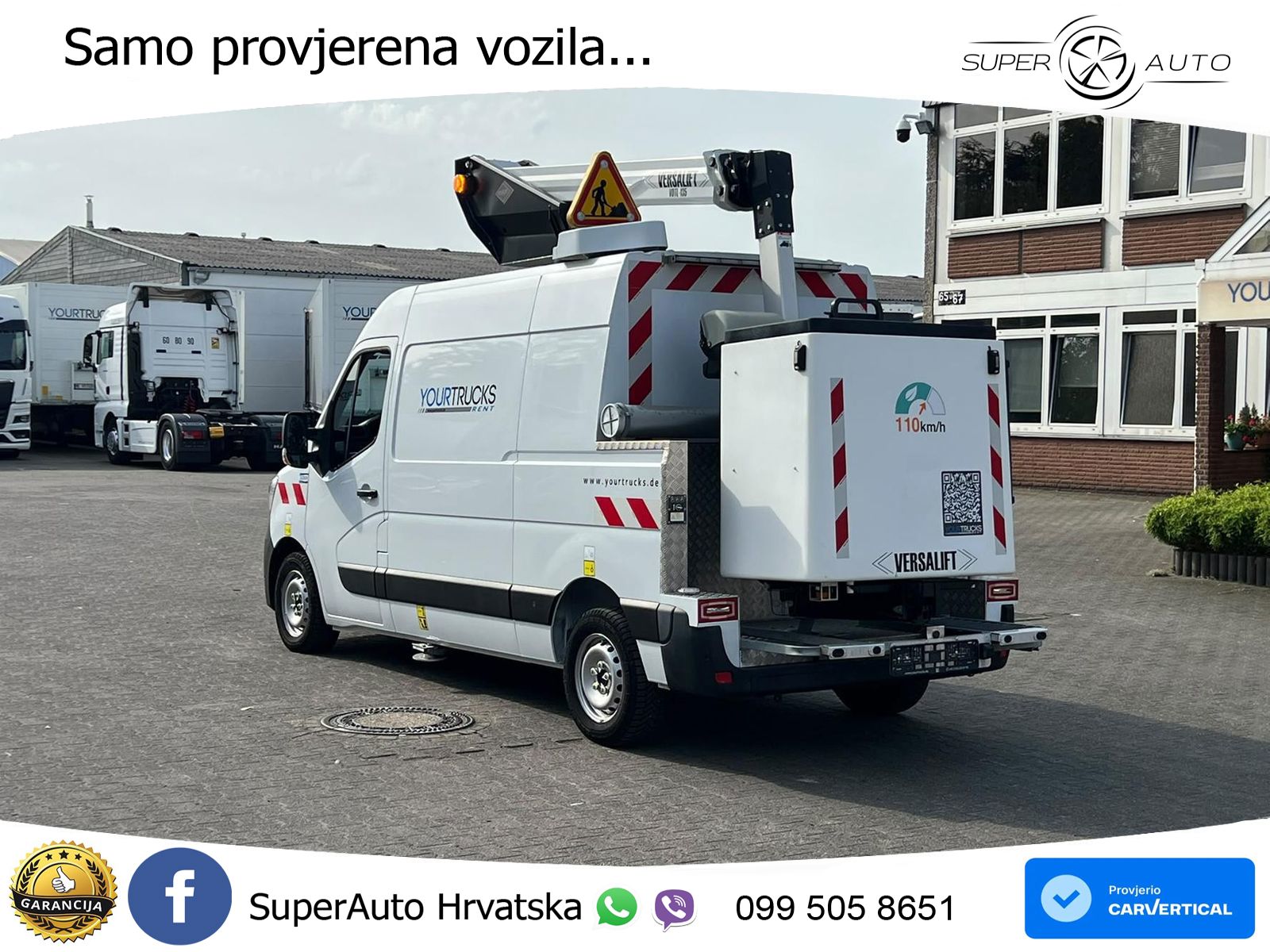 Renault Master Versalift VDTL 14m/2 Per.Korb/Nur 51h 145 KS