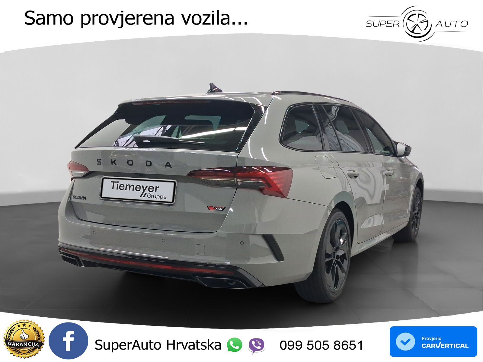 Škoda Octavia Combi RS 2.0 TSI (265 KS) DSG MATRIX+GR SJED+KAM