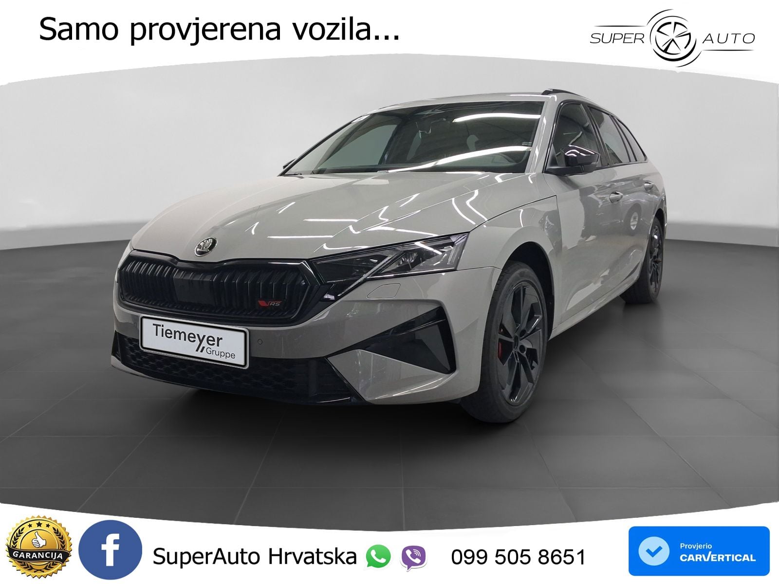 Škoda Octavia Combi RS 2.0 TSI (265 KS) DSG MATRIX+GR SJED+KAM