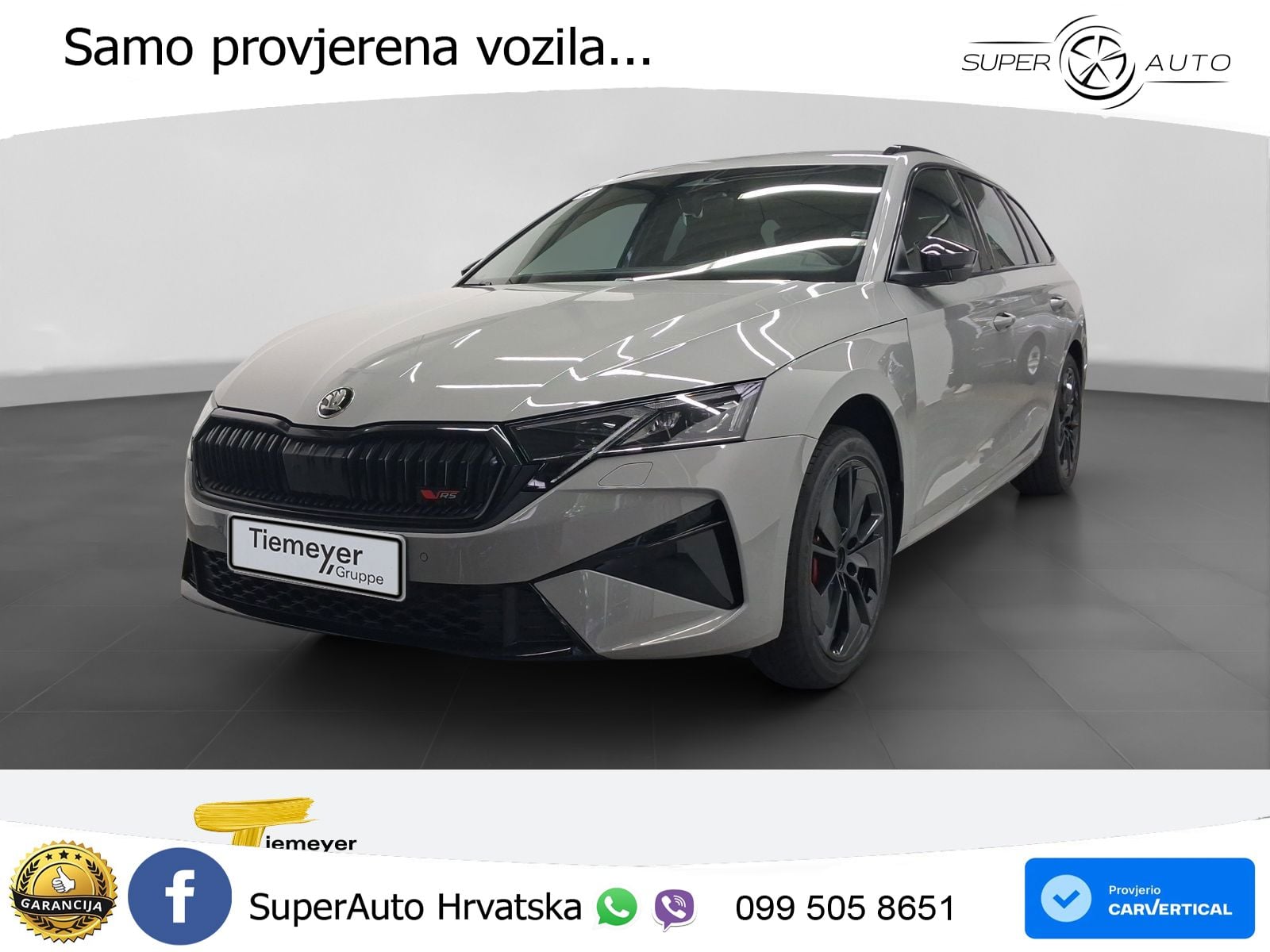 Škoda Octavia Combi RS 2.0 TSI (265 KS) DSG MATRIX+GR SJED+KAM