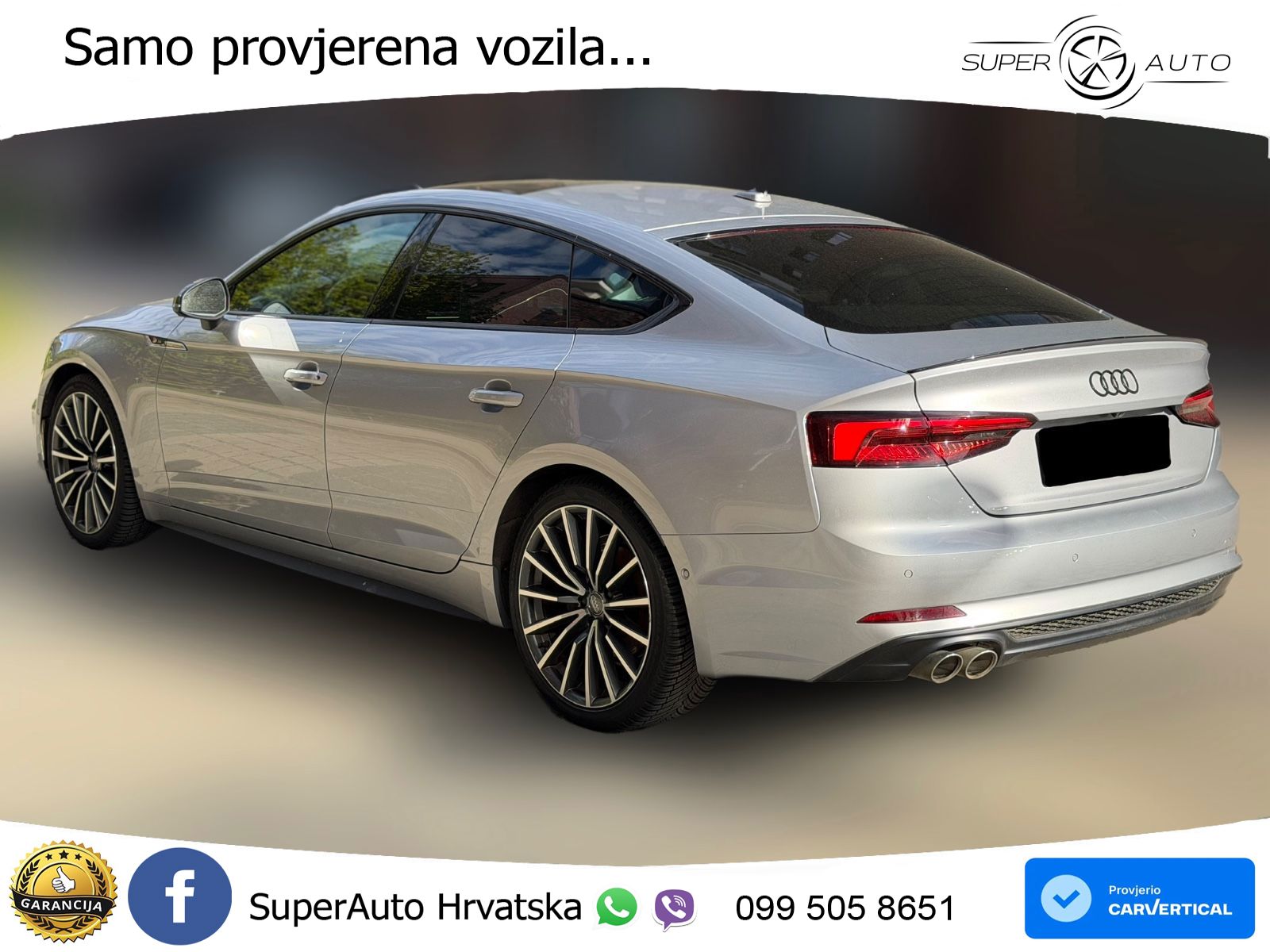 Audi A5 Sportback 40 TDI (190 KS) quattro ultra S tronic LED+GR SJED+ACC