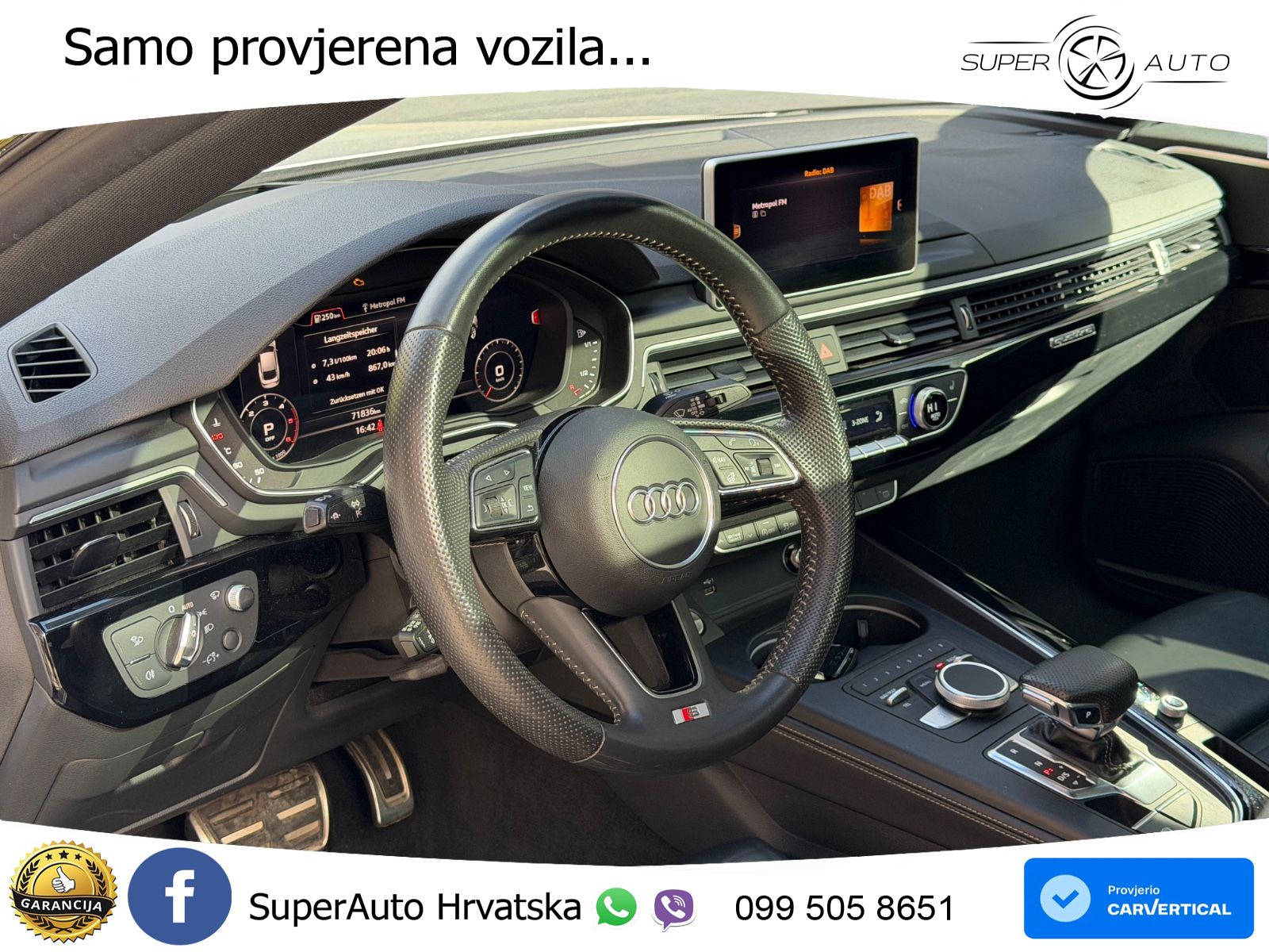Audi A5 Sportback 40 TDI (190 KS) quattro ultra S tronic LED+GR SJED+ACC