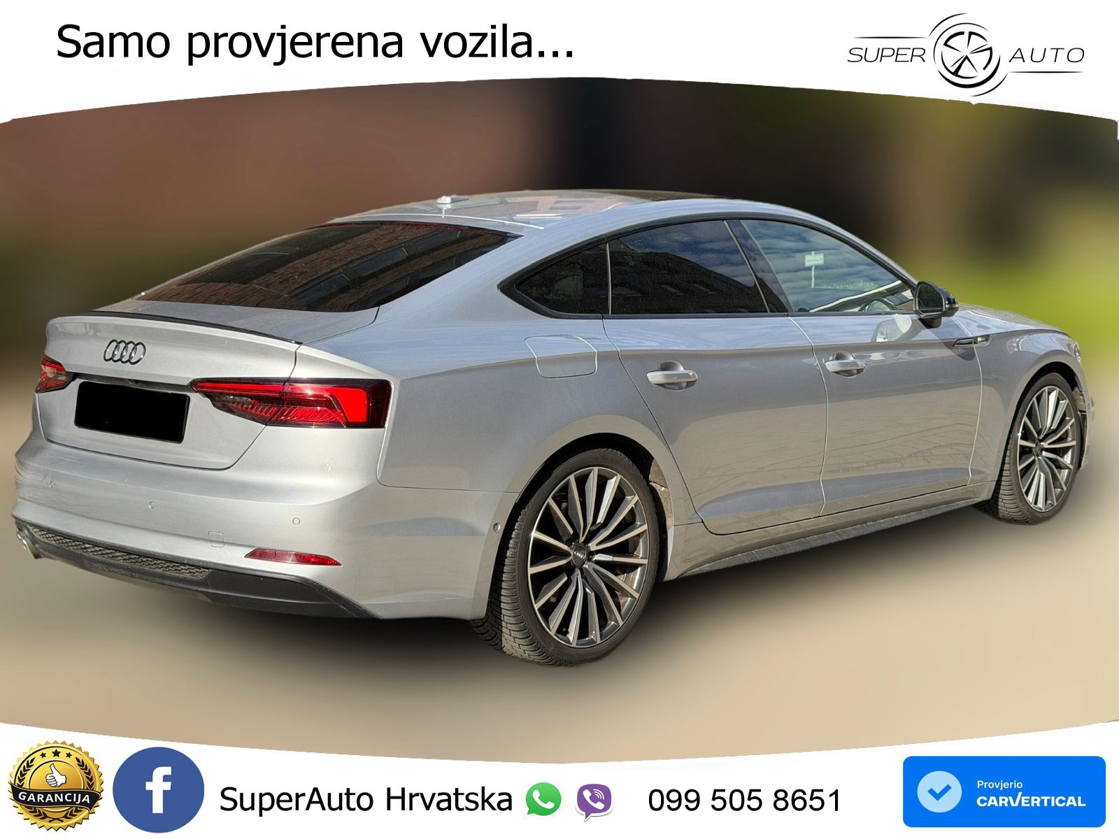 Audi A5 Sportback 40 TDI (190 KS) quattro ultra S tronic LED+GR SJED+ACC