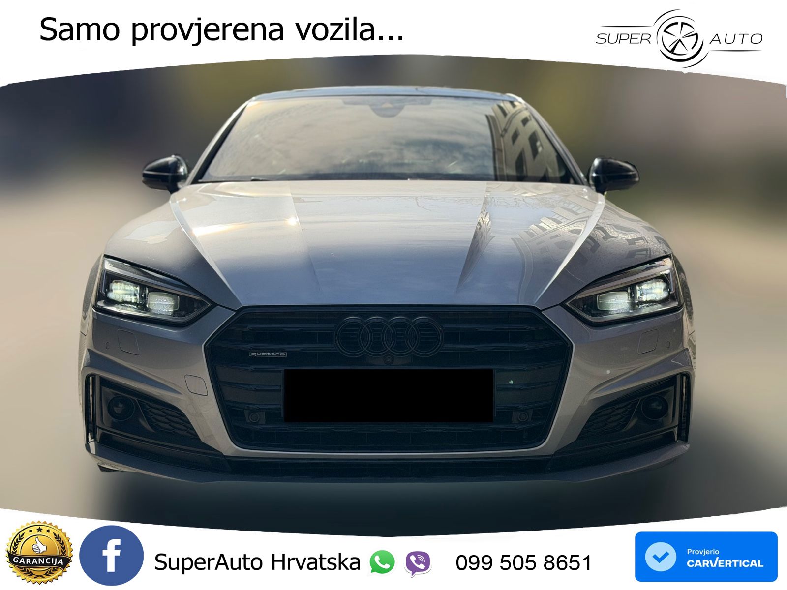 Audi A5 Sportback 40 TDI (190 KS) quattro ultra S tronic LED+GR SJED+ACC