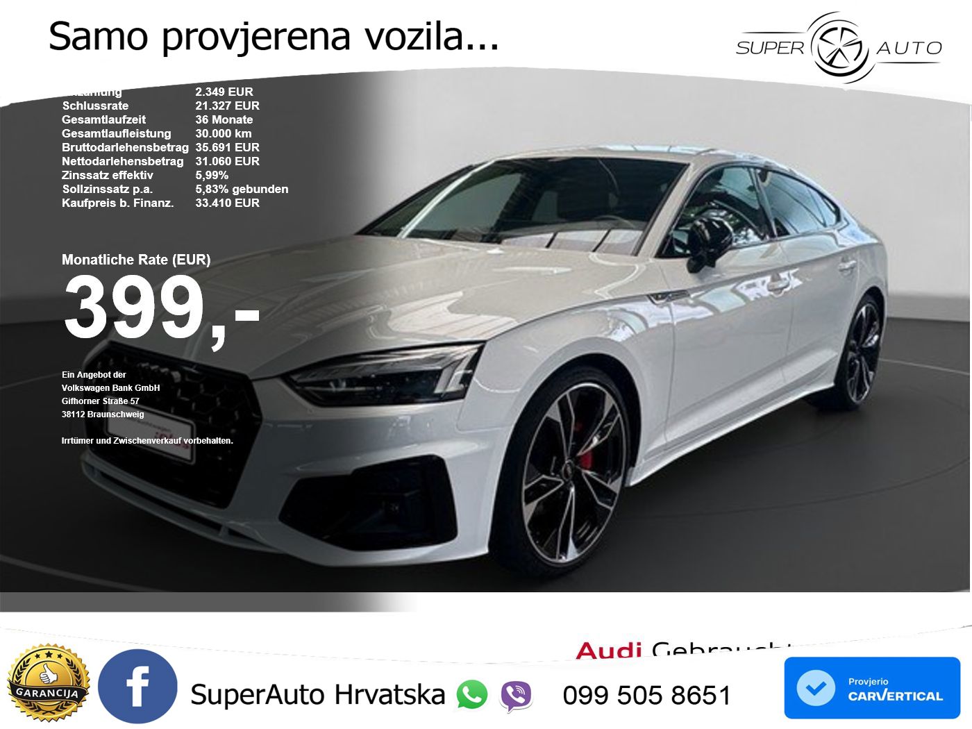 Audi A5 Sportback 40 TDI (204 KS) quattro S tronic S line MATRIX+GR SJED+KAM