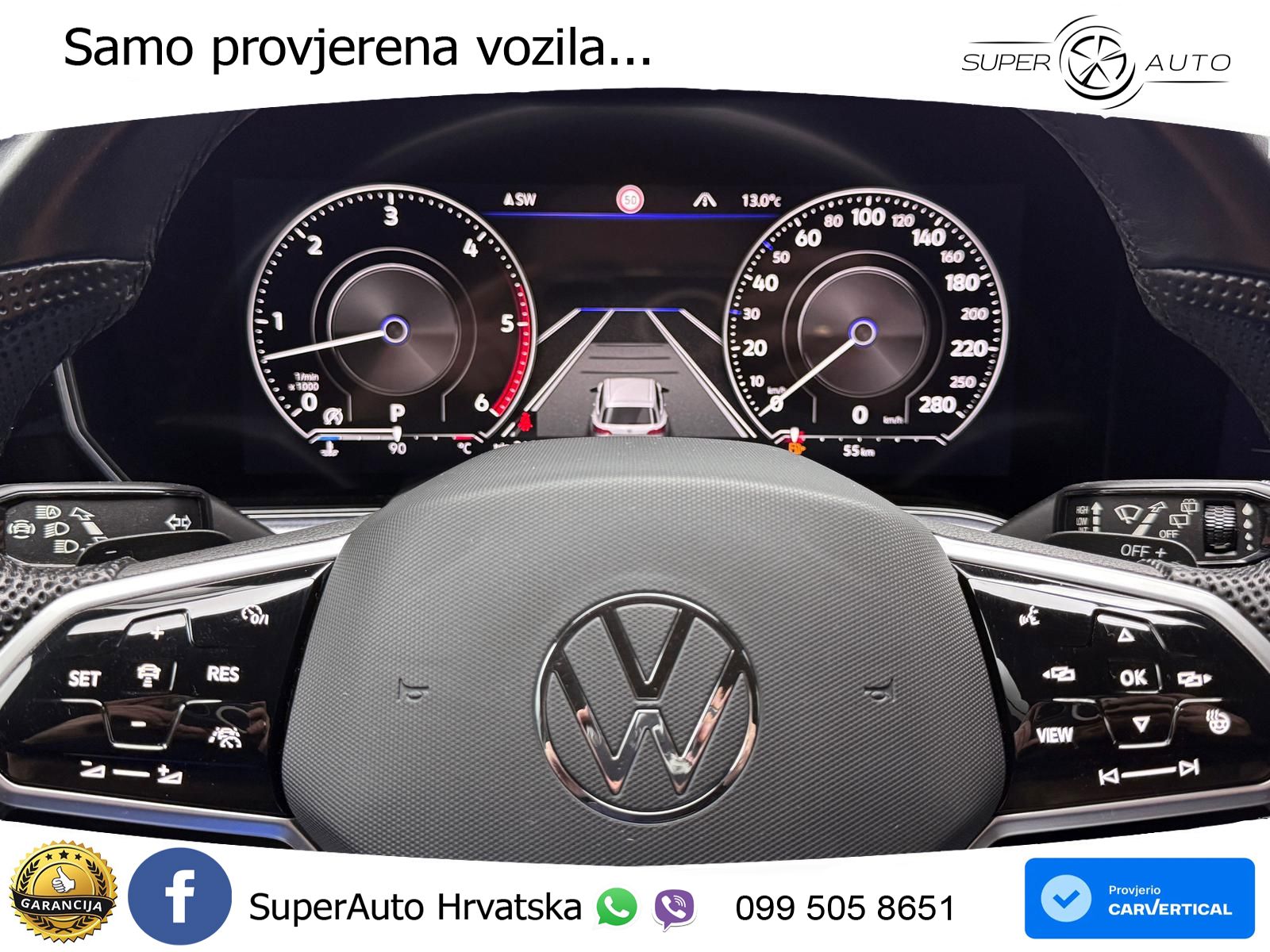 Volkswagen Touareg 3.0 V6 TDI (286 KS) 4MOTION Tiptronic R-Line ZRAČNI+ACC+4xGR SJED+KAM