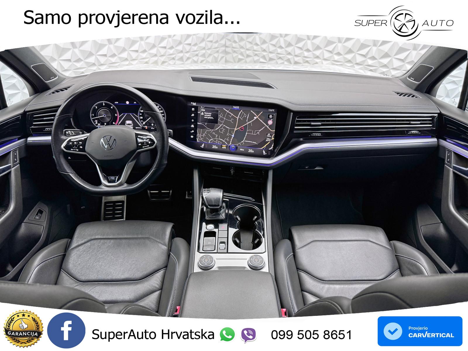 Volkswagen Touareg 3.0 V6 TDI (286 KS) 4MOTION Tiptronic R-Line ZRAČNI+ACC+4xGR SJED+KAM