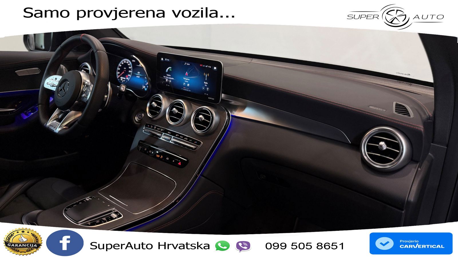 Mercedes GLC Coupe AMG 43 V6 (390 KS) 4MATIC TCT ZRAČNI+ACC+GR SJED+KAM+PANO