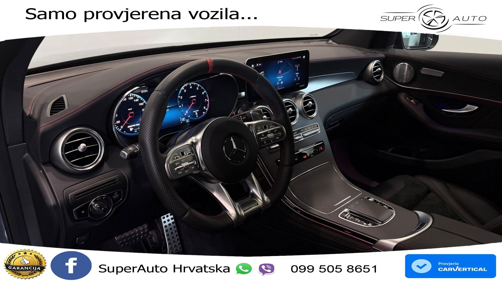 Mercedes GLC Coupe AMG 43 V6 (390 KS) 4MATIC TCT ZRAČNI+ACC+GR SJED+KAM+PANO