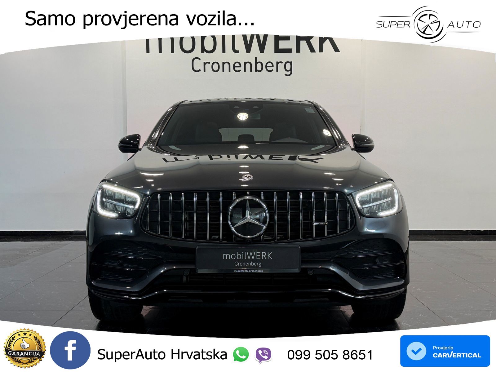 Mercedes GLC Coupe AMG 43 V6 (390 KS) 4MATIC TCT ZRAČNI+ACC+GR SJED+KAM+PANO