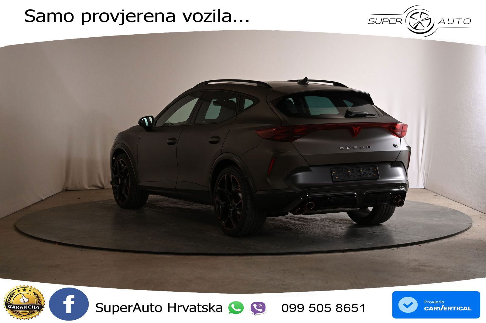 Cupra Formentor VZ5 2.5 TSI (390 KS) 4Drive DSG MATRIX+GR SJED+KAM