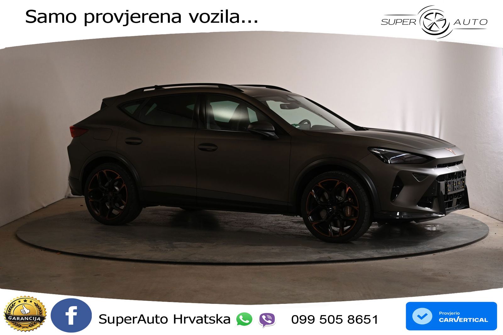 Cupra Formentor VZ5 2.5 TSI (390 KS) 4Drive DSG MATRIX+GR SJED+KAM