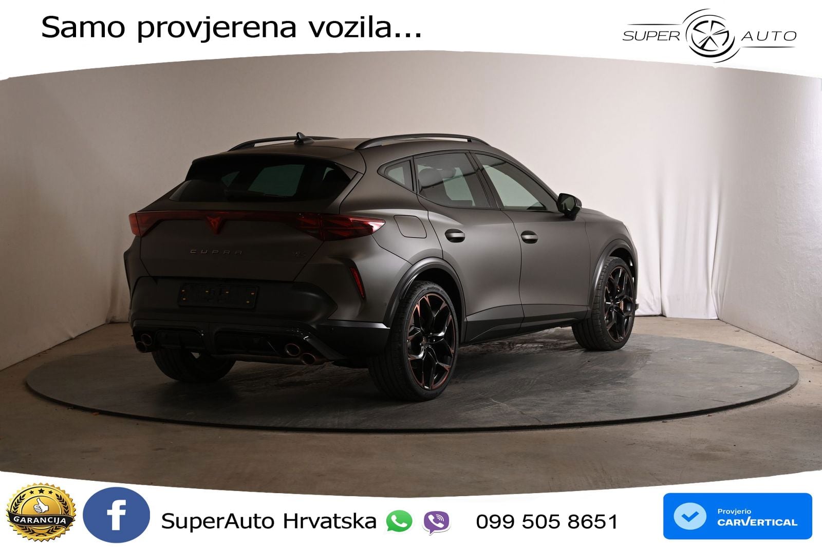 Cupra Formentor VZ5 2.5 TSI (390 KS) 4Drive DSG MATRIX+GR SJED+KAM