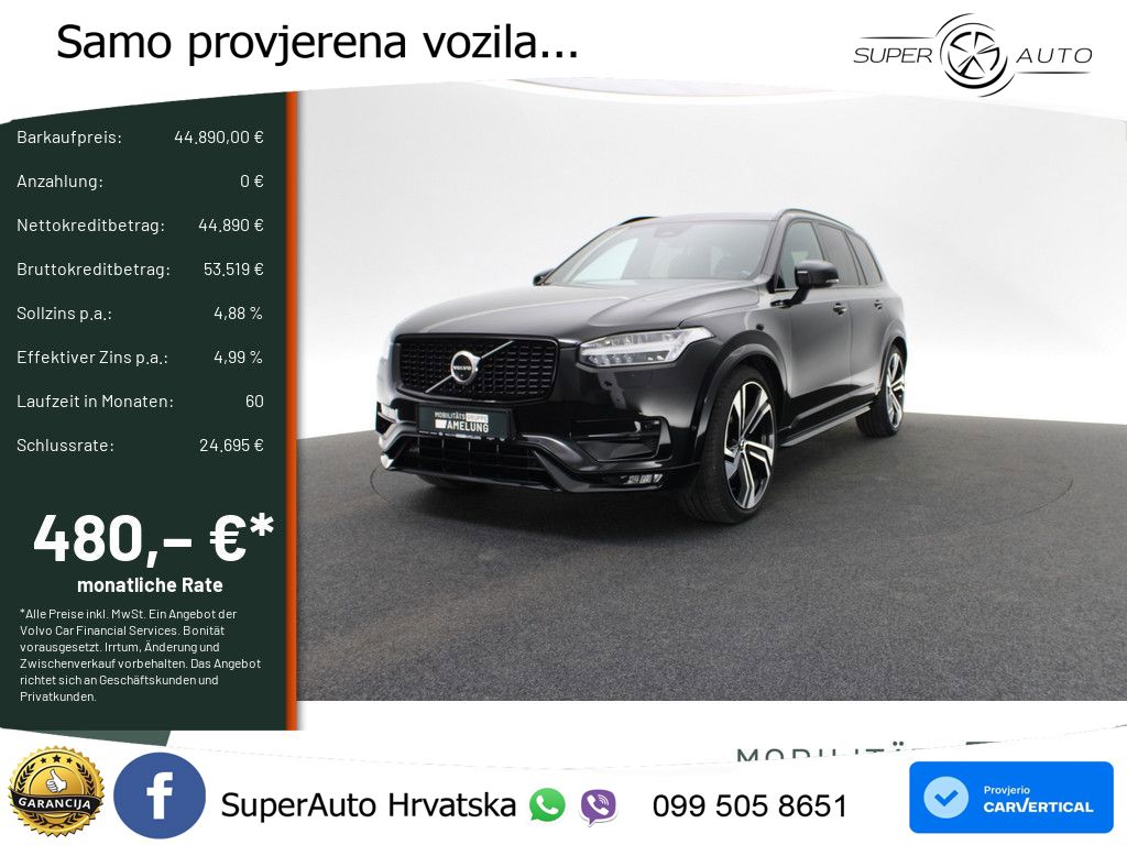 Volvo XC90 2.0 B5 Diesel AWD Automatic ZRAČNI+ACC+4xGR SJED+KAM