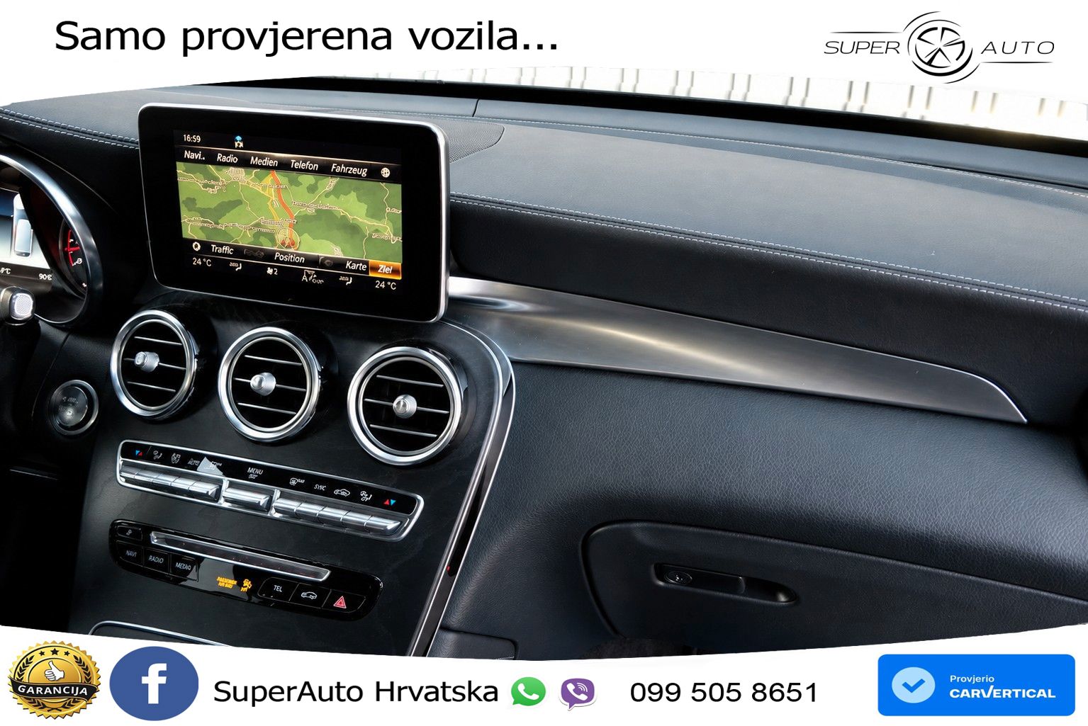 Mercedes AMG GLC 63 S V8 (510 KS) 4MATIC+ MCT ZRAČNI+ACC+GR SJED+KAM