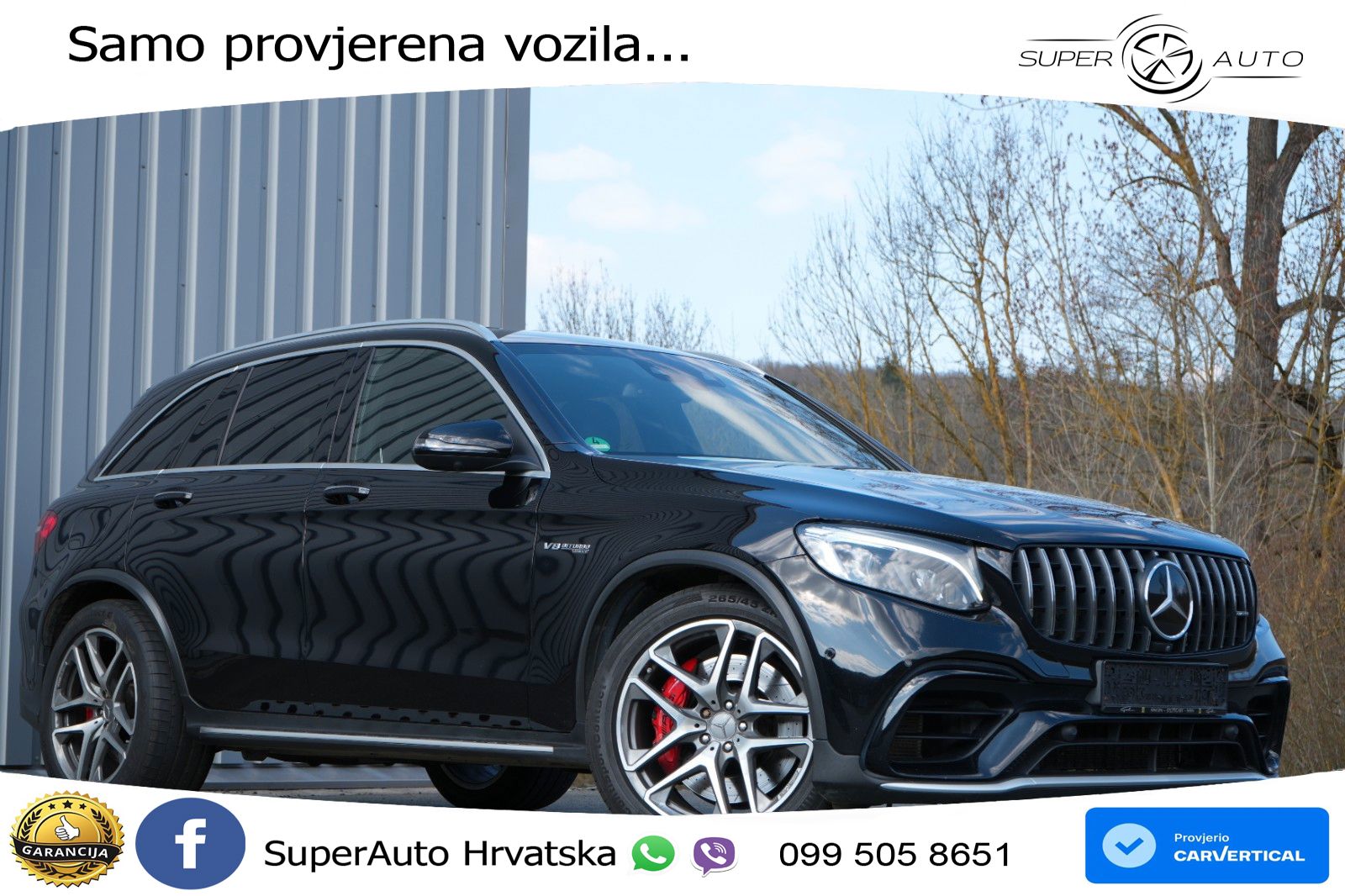 Mercedes AMG GLC 63 S V8 (510 KS) 4MATIC+ MCT ZRAČNI+ACC+GR SJED+KAM