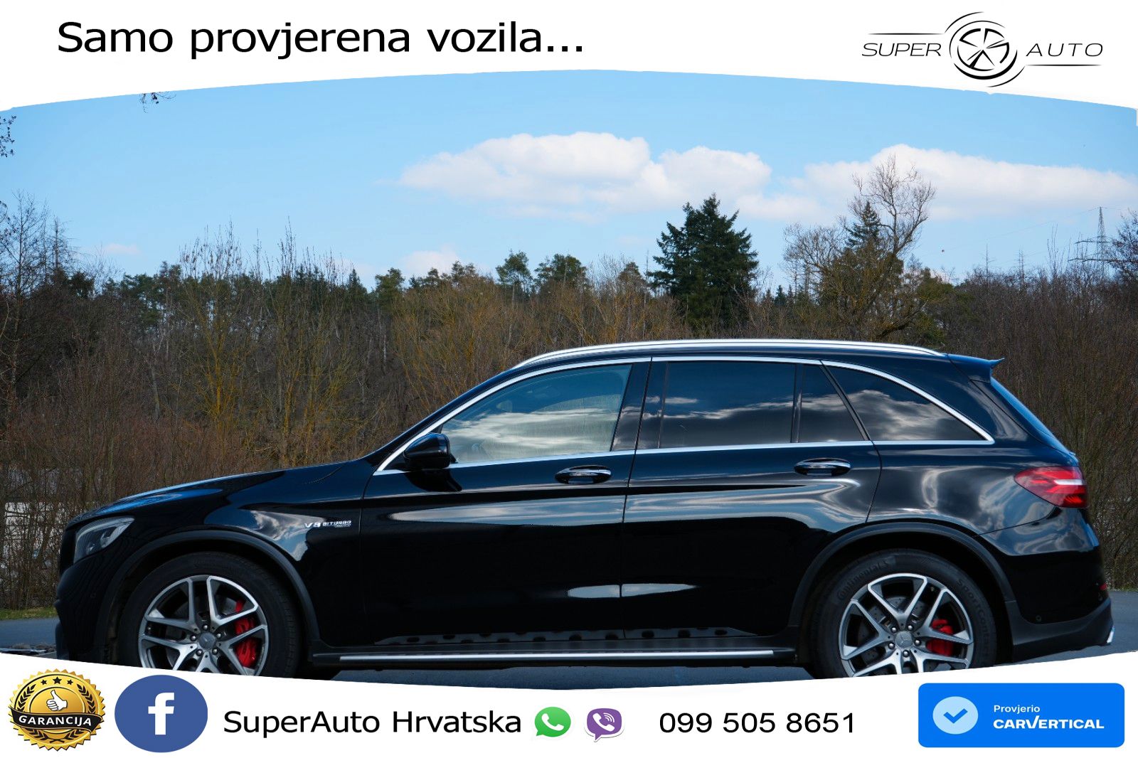 Mercedes AMG GLC 63 S V8 (510 KS) 4MATIC+ MCT ZRAČNI+ACC+GR SJED+KAM