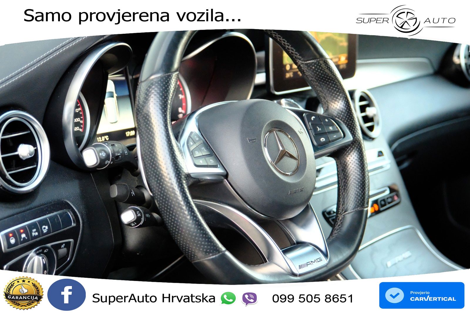 Mercedes AMG GLC 63 S V8 (510 KS) 4MATIC+ MCT ZRAČNI+ACC+GR SJED+KAM