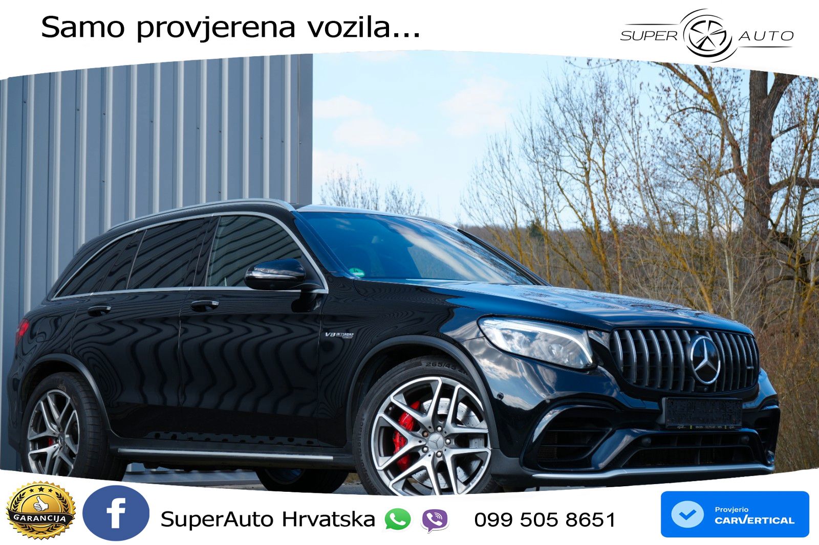 Mercedes AMG GLC 63 S V8 (510 KS) 4MATIC+ MCT ZRAČNI+ACC+GR SJED+KAM