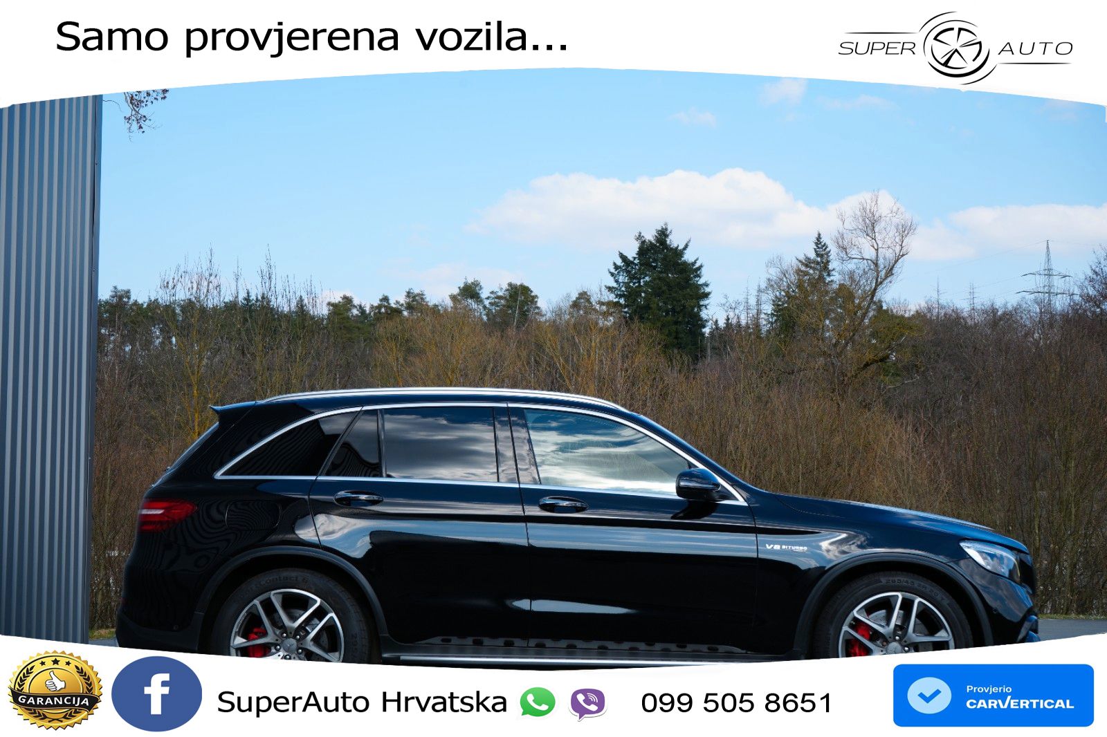 Mercedes AMG GLC 63 S V8 (510 KS) 4MATIC+ MCT ZRAČNI+ACC+GR SJED+KAM