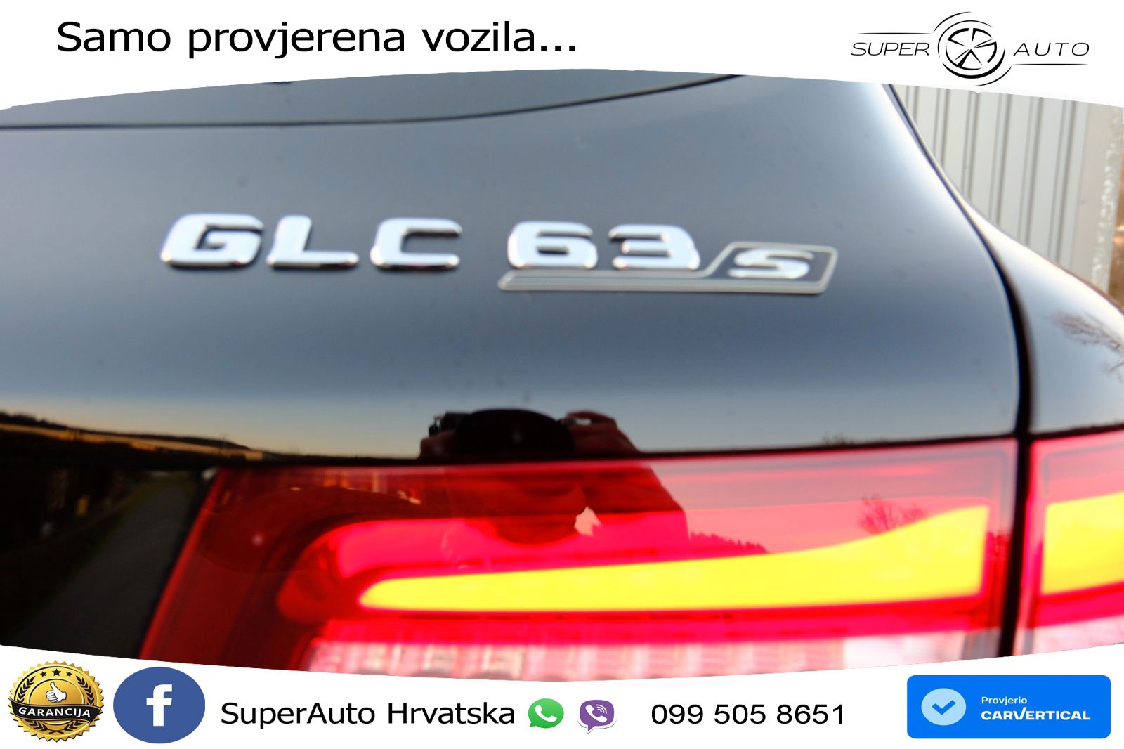 Mercedes AMG GLC 63 S V8 (510 KS) 4MATIC+ MCT ZRAČNI+ACC+GR SJED+KAM