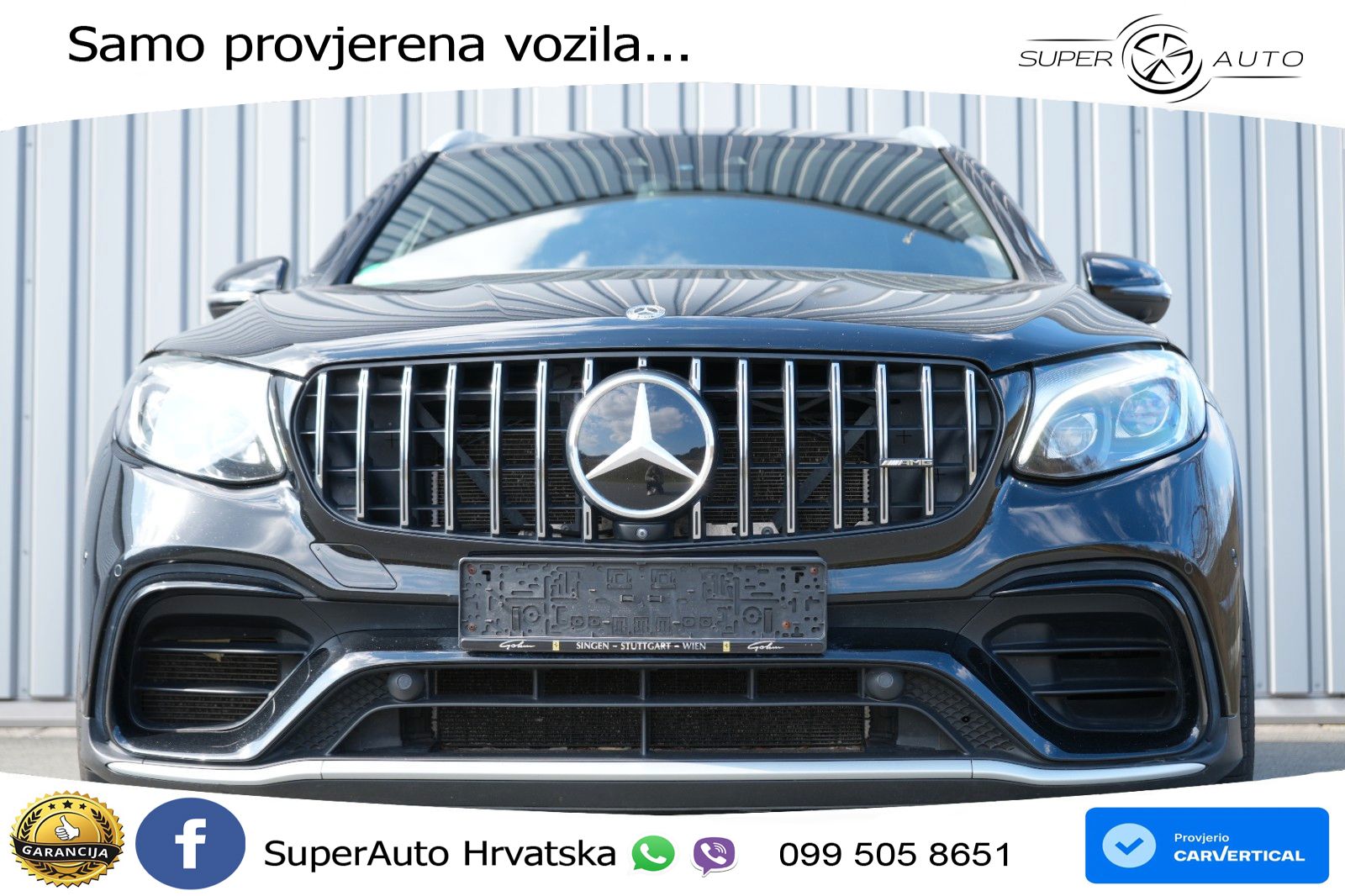 Mercedes AMG GLC 63 S V8 (510 KS) 4MATIC+ MCT ZRAČNI+ACC+GR SJED+KAM