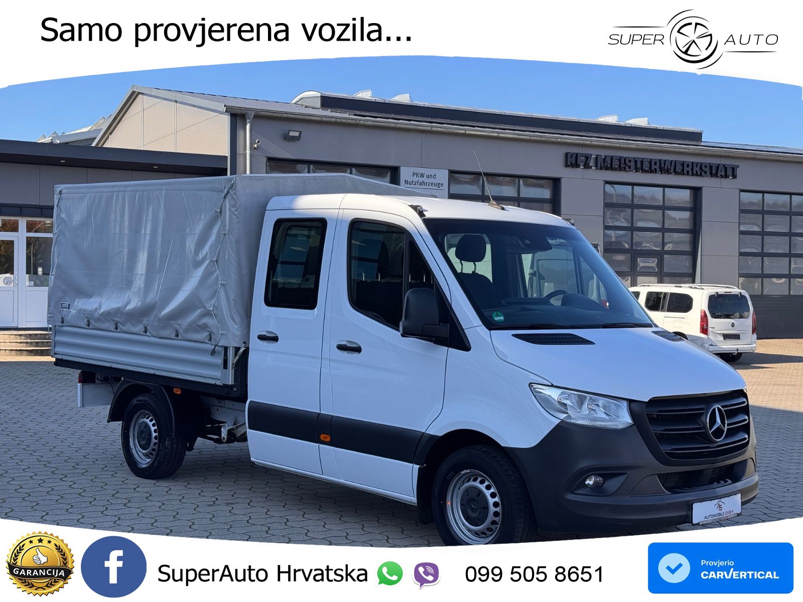 Mercedes-Benz Sprinter Pritsche DoKa 315 CDI*Klima*StHz*AHK* 150 KS