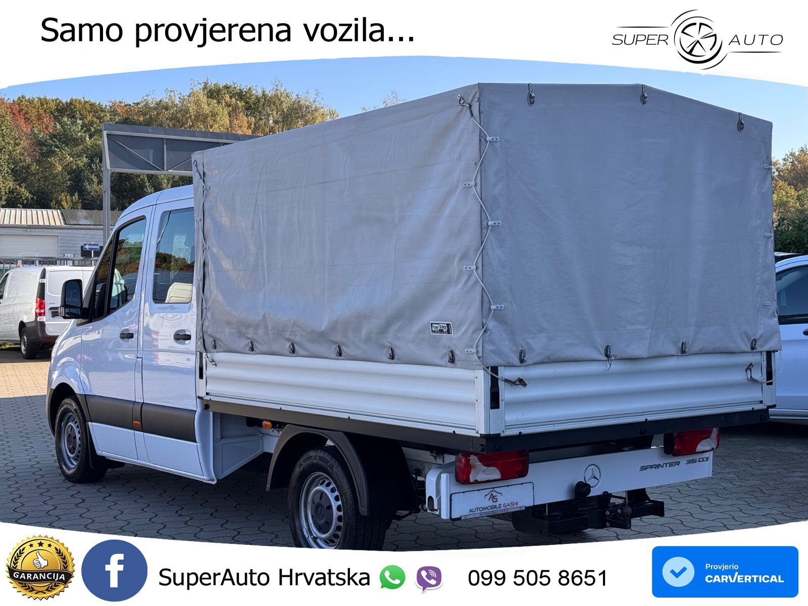 Mercedes-Benz Sprinter Pritsche DoKa 315 CDI*Klima*StHz*AHK* 150 KS