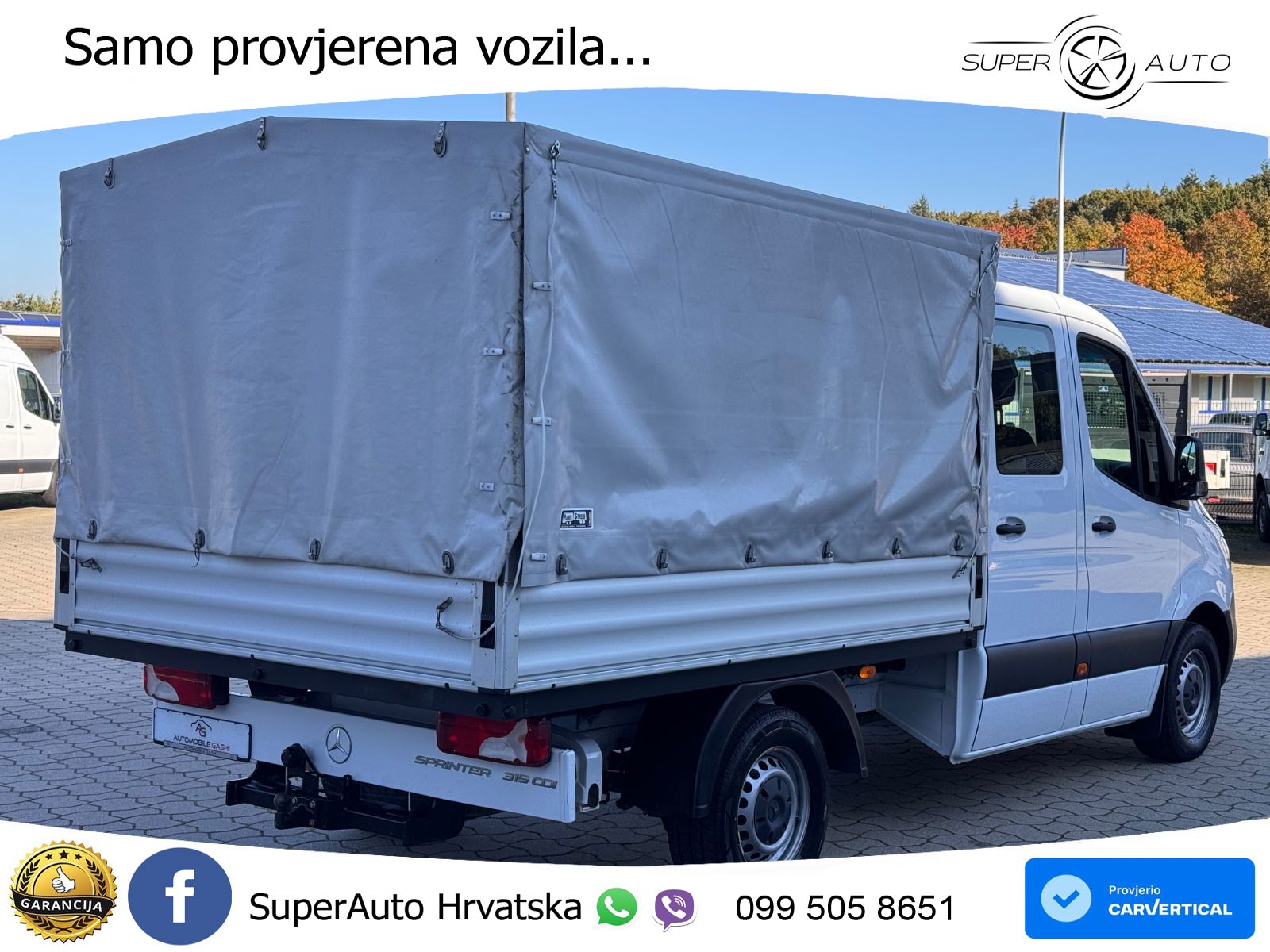 Mercedes-Benz Sprinter Pritsche DoKa 315 CDI*Klima*StHz*AHK* 150 KS