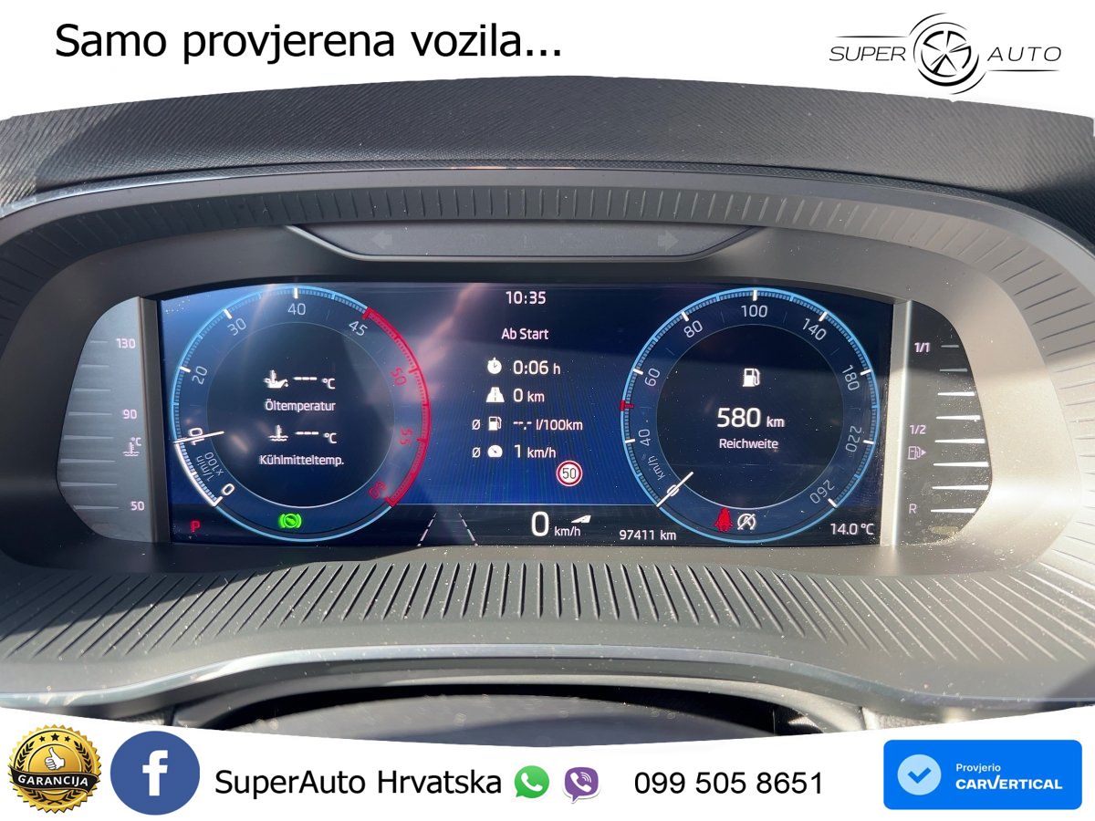 Škoda Octavia Combi 2.0 TDI (150 KS) DSG LED+GR SJED+ACC