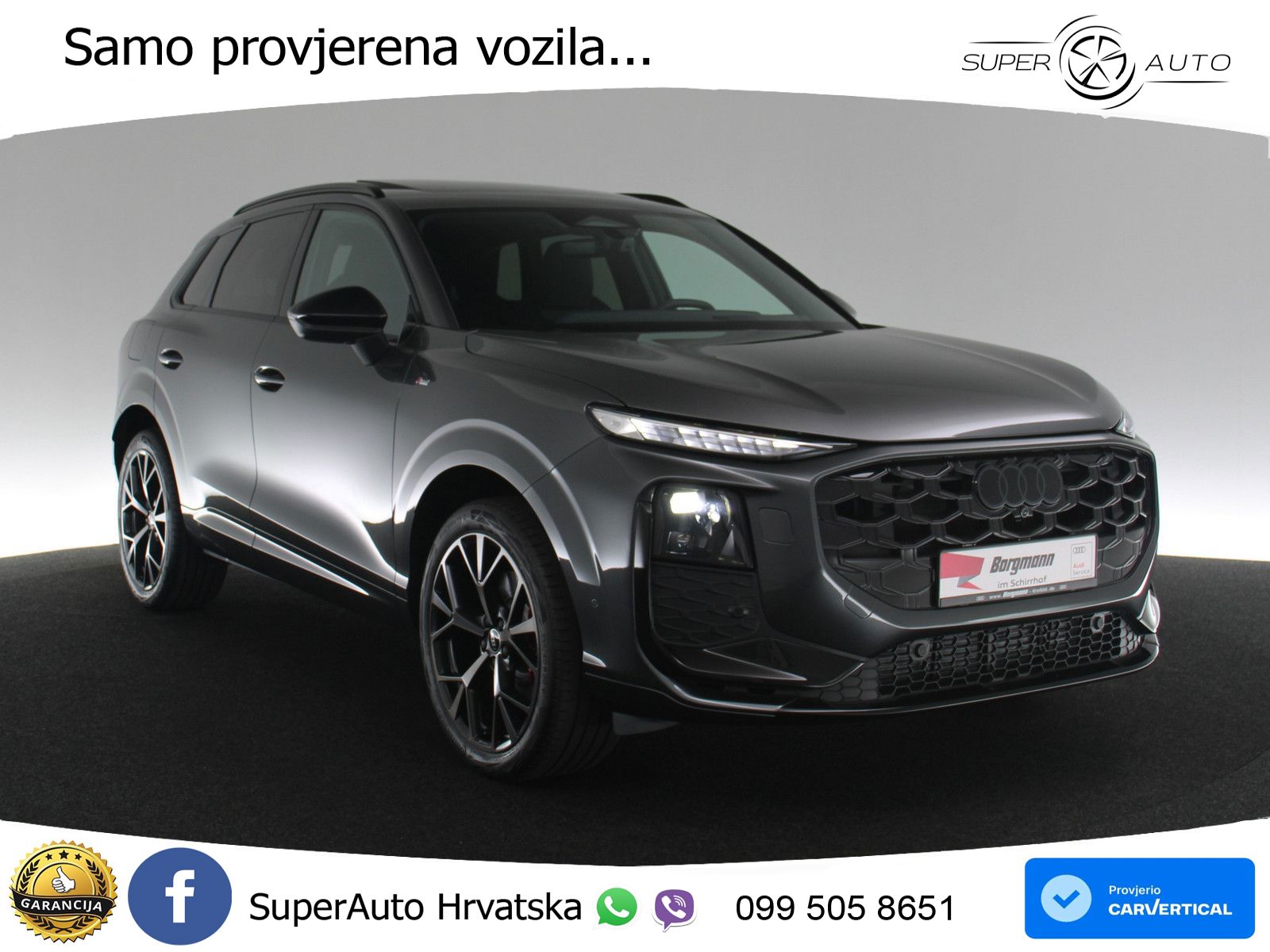 Audi Q3 2.0 TFSI (265 KS) quattro S tronic S line MATRIX+GR SJED+KAM
