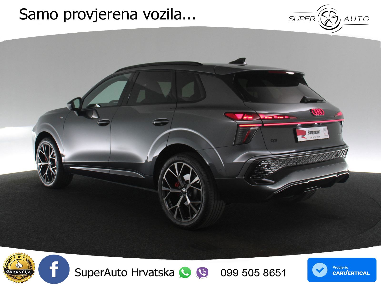 Audi Q3 2.0 TFSI (265 KS) quattro S tronic S line MATRIX+GR SJED+KAM