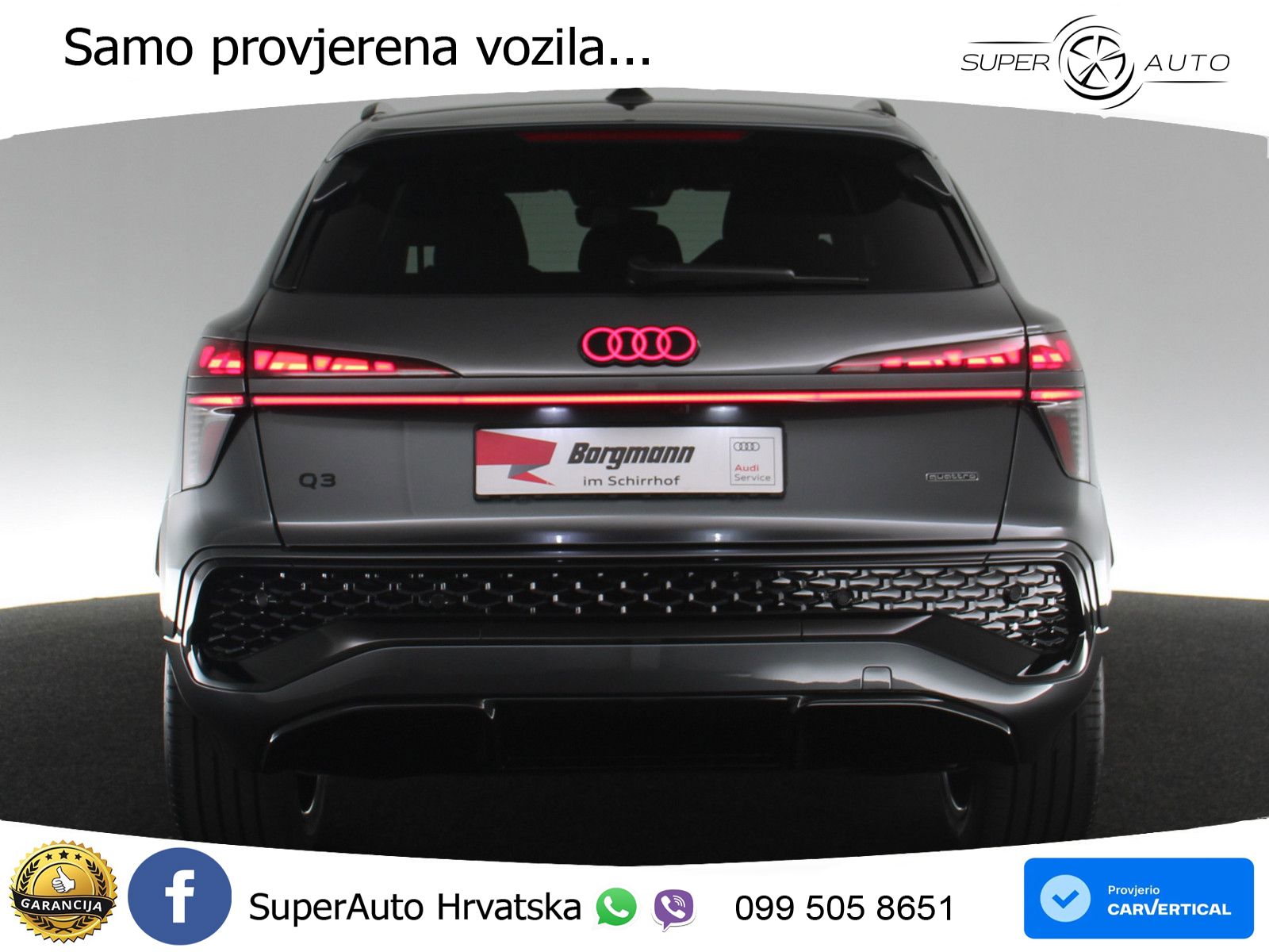 Audi Q3 2.0 TFSI (265 KS) quattro S tronic S line MATRIX+GR SJED+KAM