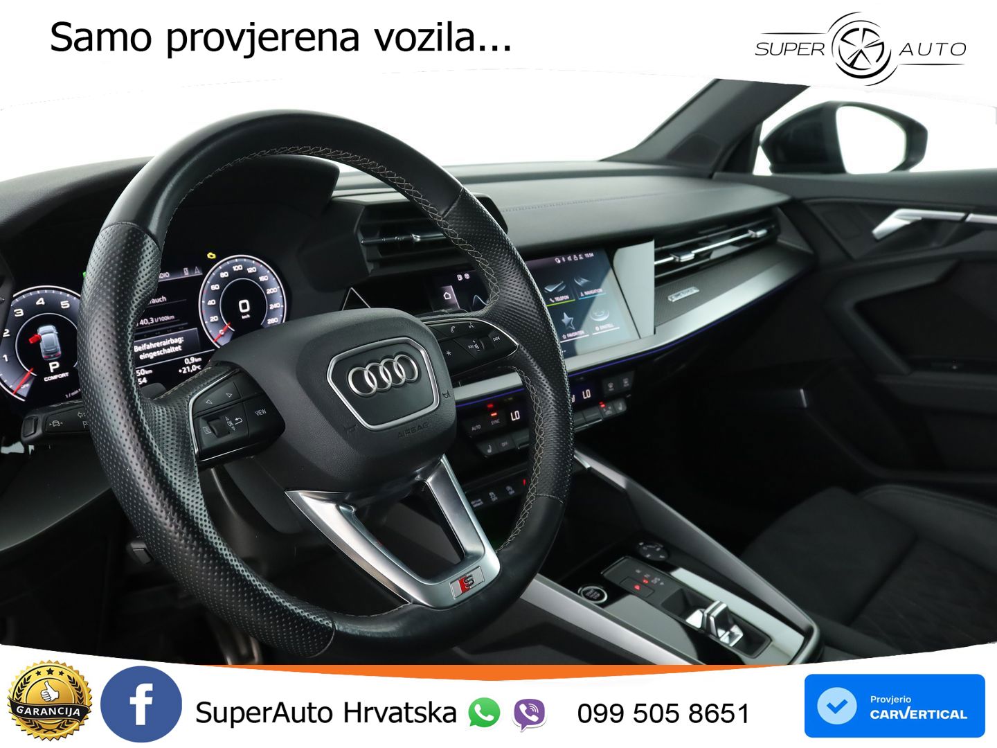 Audi A3 40 TFSI (190 KS) quattro S tronic S line LED+GR SJED+ACC
