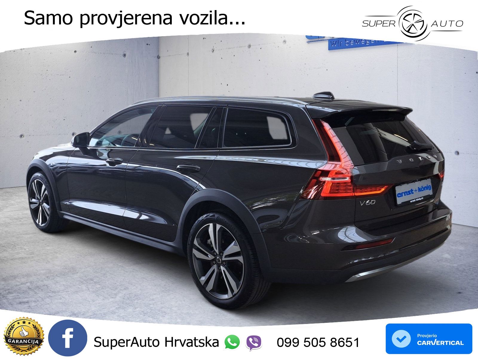 Volvo V60 Cross Country 2.0 B5 AWD Automatic ACC+HEAD+4xGR SJED+360+PANO