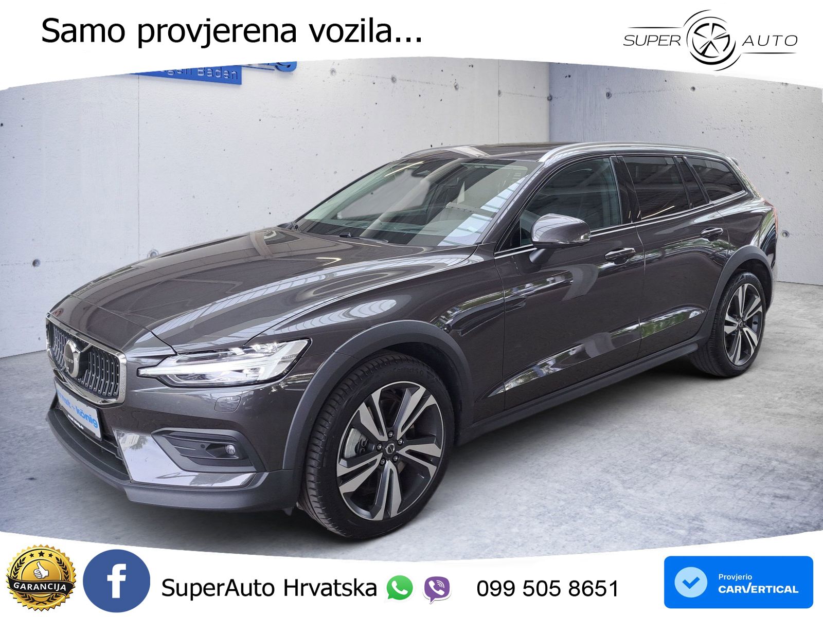 Volvo V60 Cross Country 2.0 B5 AWD Automatic ACC+HEAD+4xGR SJED+360+PANO