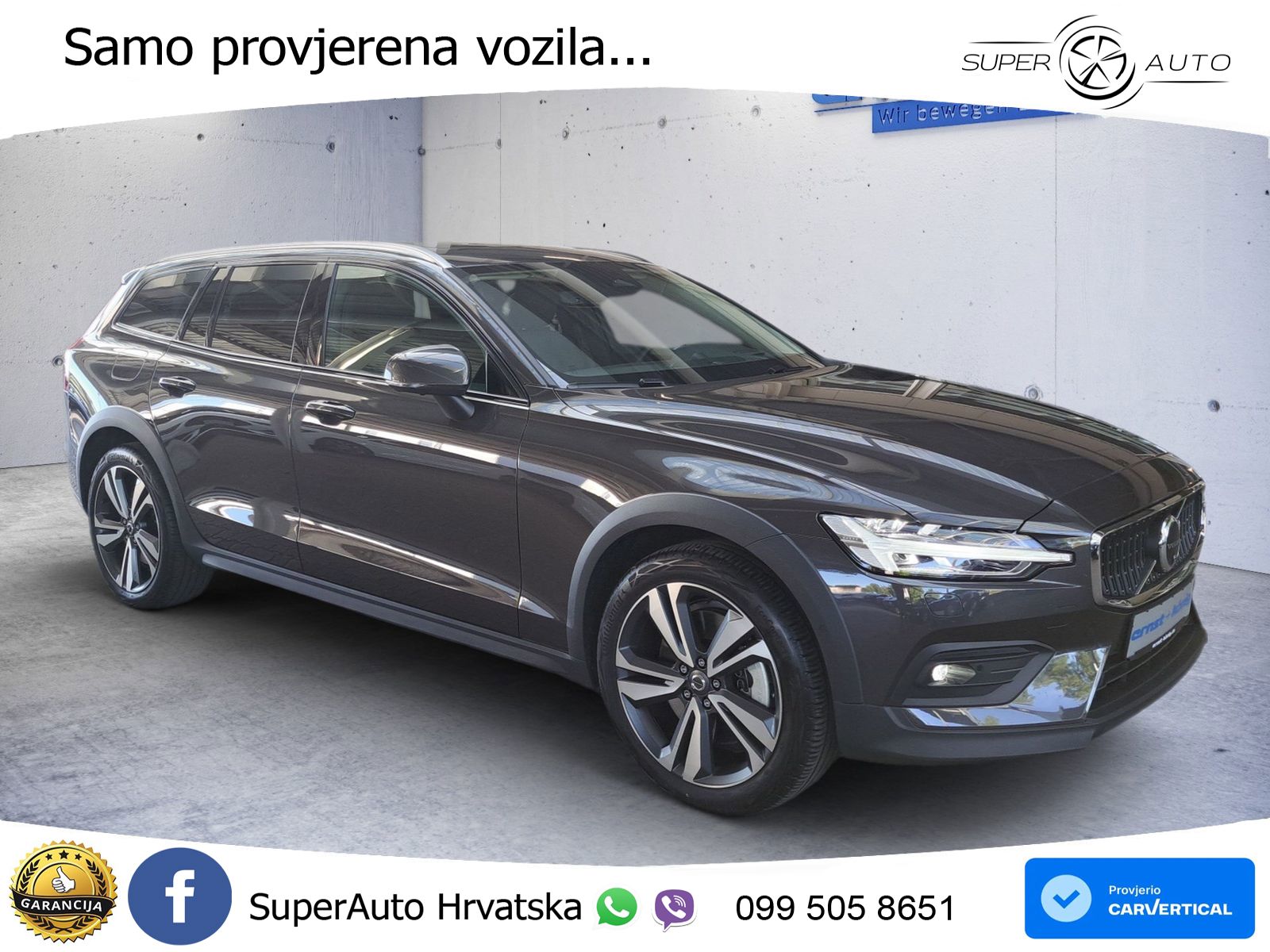 Volvo V60 Cross Country 2.0 B5 AWD Automatic ACC+HEAD+4xGR SJED+360+PANO