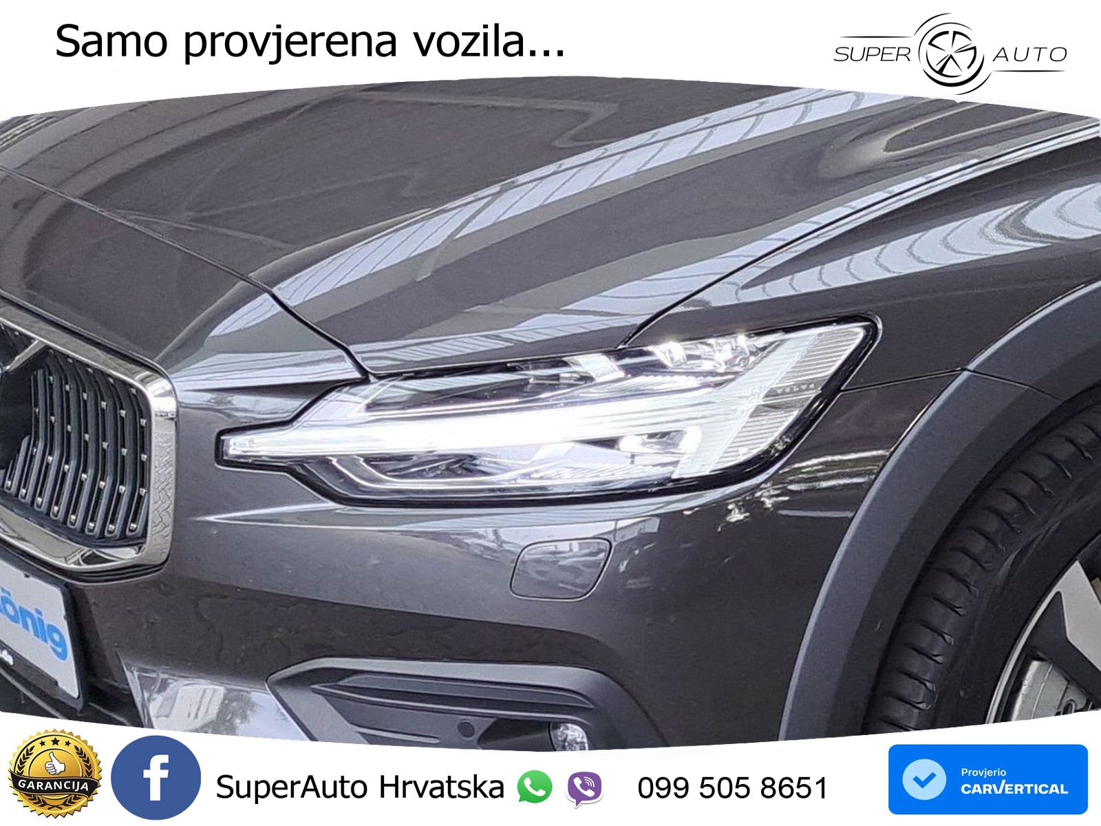 Volvo V60 Cross Country 2.0 B5 AWD Automatic ACC+HEAD+4xGR SJED+360+PANO