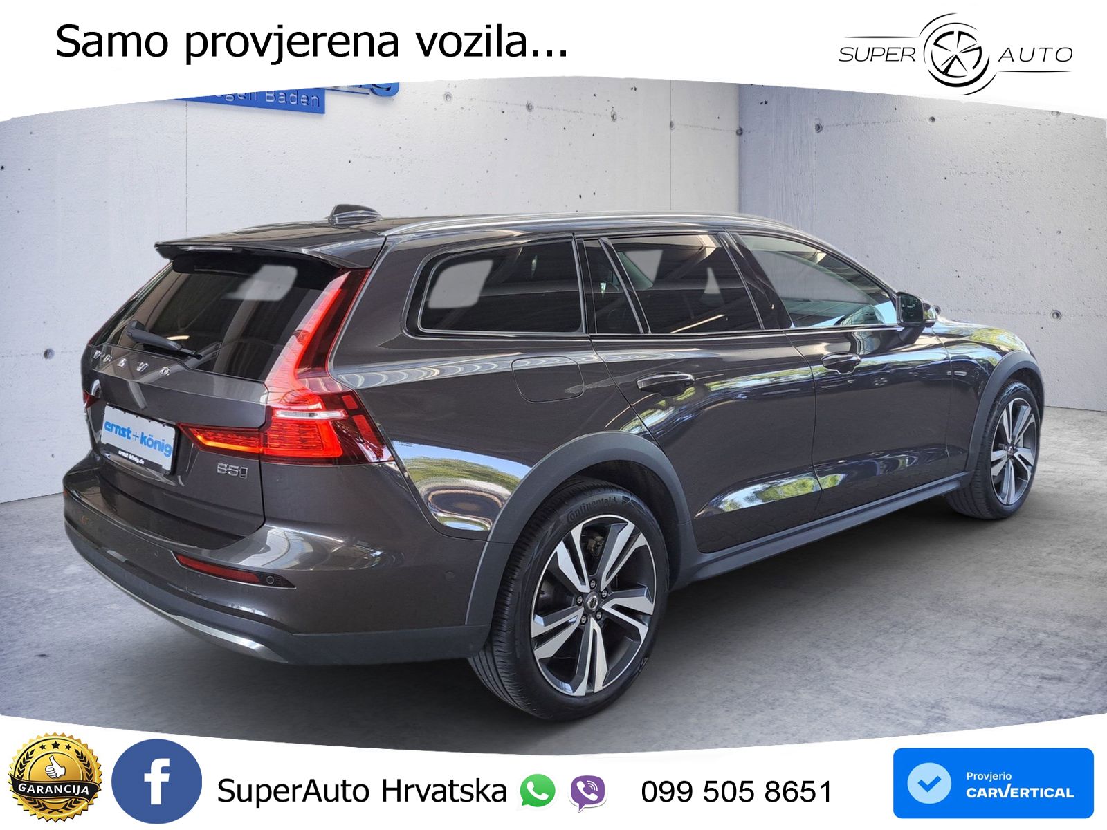 Volvo V60 Cross Country 2.0 B5 AWD Automatic ACC+HEAD+4xGR SJED+360+PANO