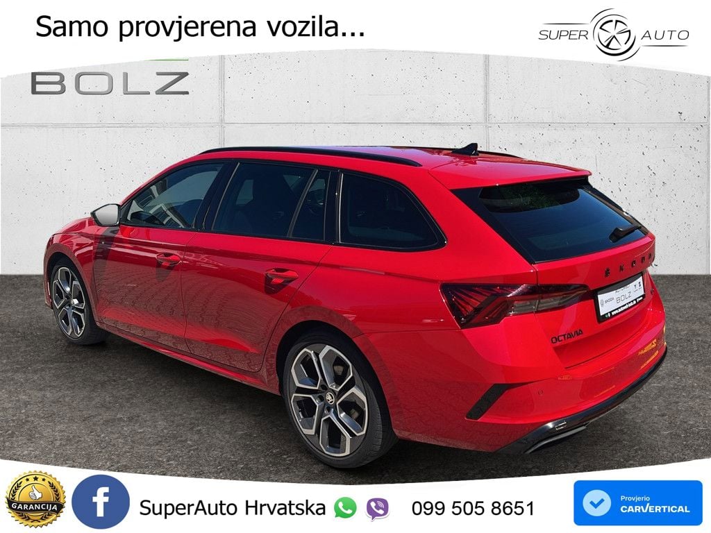 Škoda Octavia Combi RS 2.0 TDI (200 KS) DSG LED+GR SJED+ACC