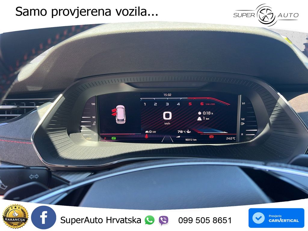 Škoda Octavia Combi RS 2.0 TDI (200 KS) DSG LED+GR SJED+ACC