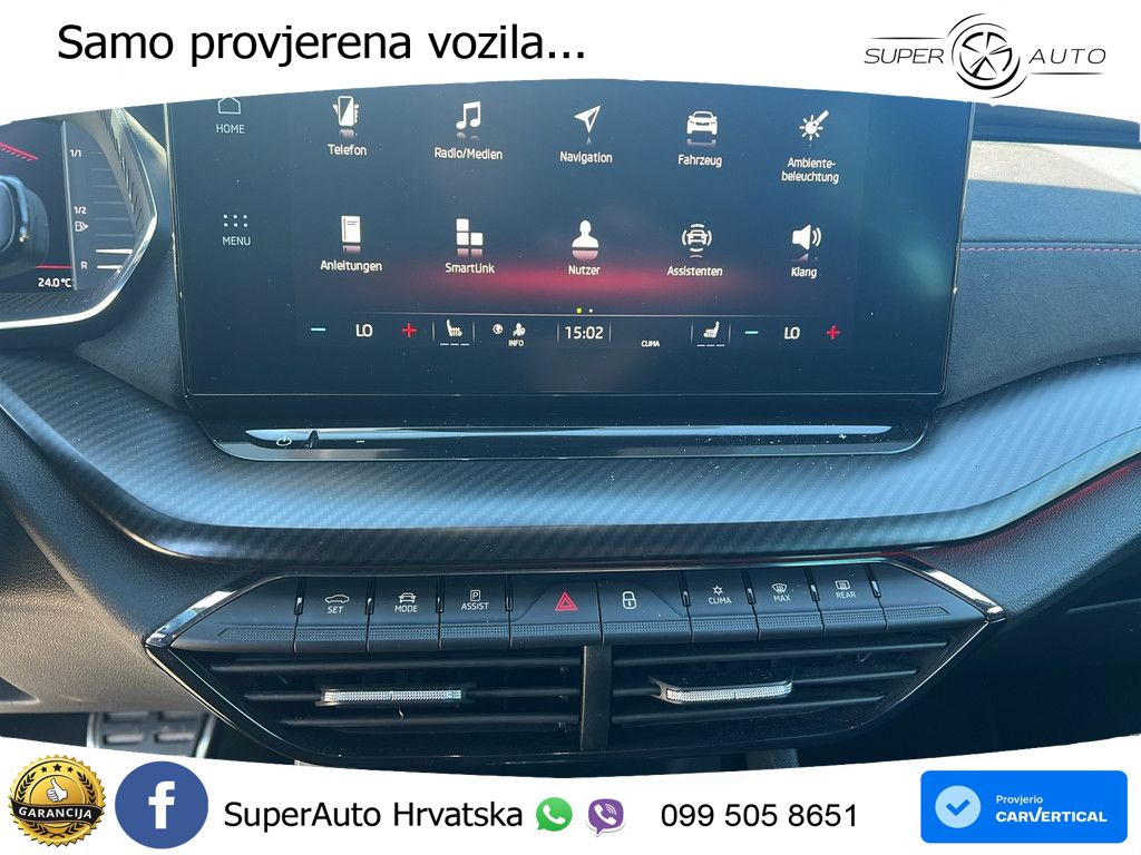 Škoda Octavia Combi RS 2.0 TDI (200 KS) DSG LED+GR SJED+ACC