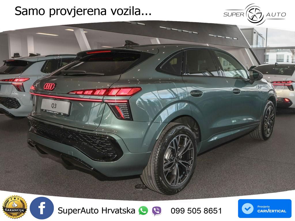 Audi Q3 Sportback 2.0 TDI (150 KS) S tronic LED+GR SJED+ACC